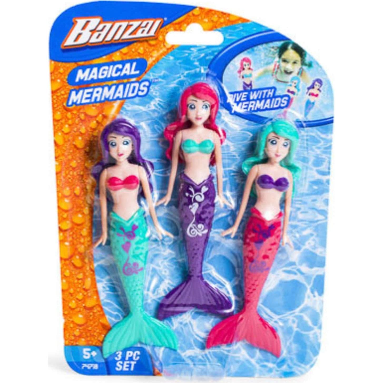 Conjunto de Juguetes de Muñecas Sirenas y Tiburones Banzai