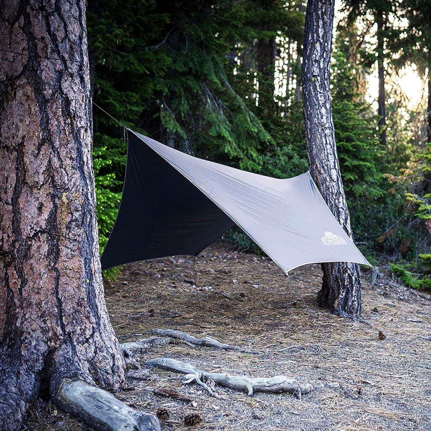 Toldo de Lluvia Swiss Outdoors 3.66x2.74m Impermeable Gris