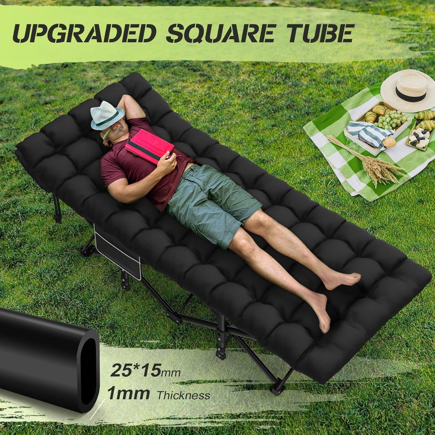 Cama de Camping Plegable Suteck 190.5x71.1cm Oxford 1200D