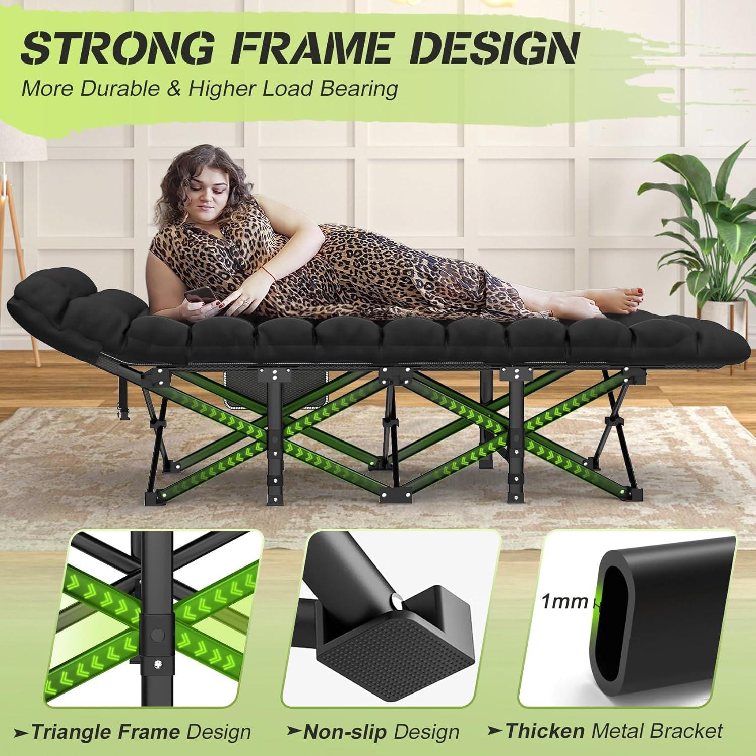 Cama de Camping Plegable Suteck 190.5x71.1cm Oxford 1200D