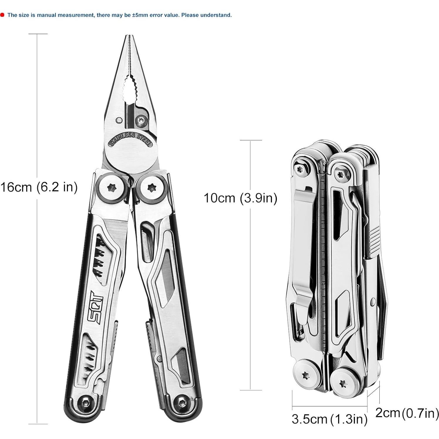 Multiherramienta Plegable SQT 18 en 1 Profesional para Camping