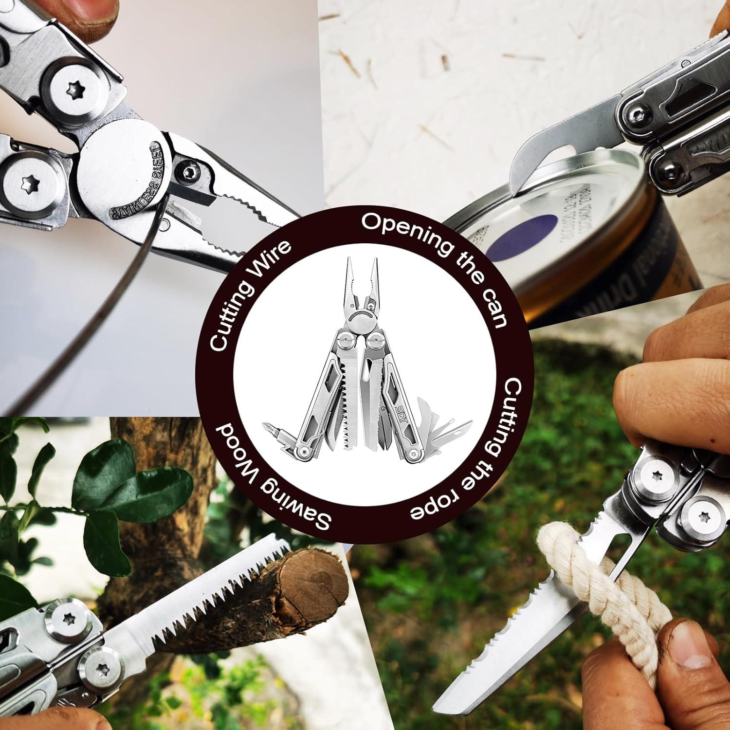 Multiherramienta Plegable SQT 18 en 1 Profesional para Camping