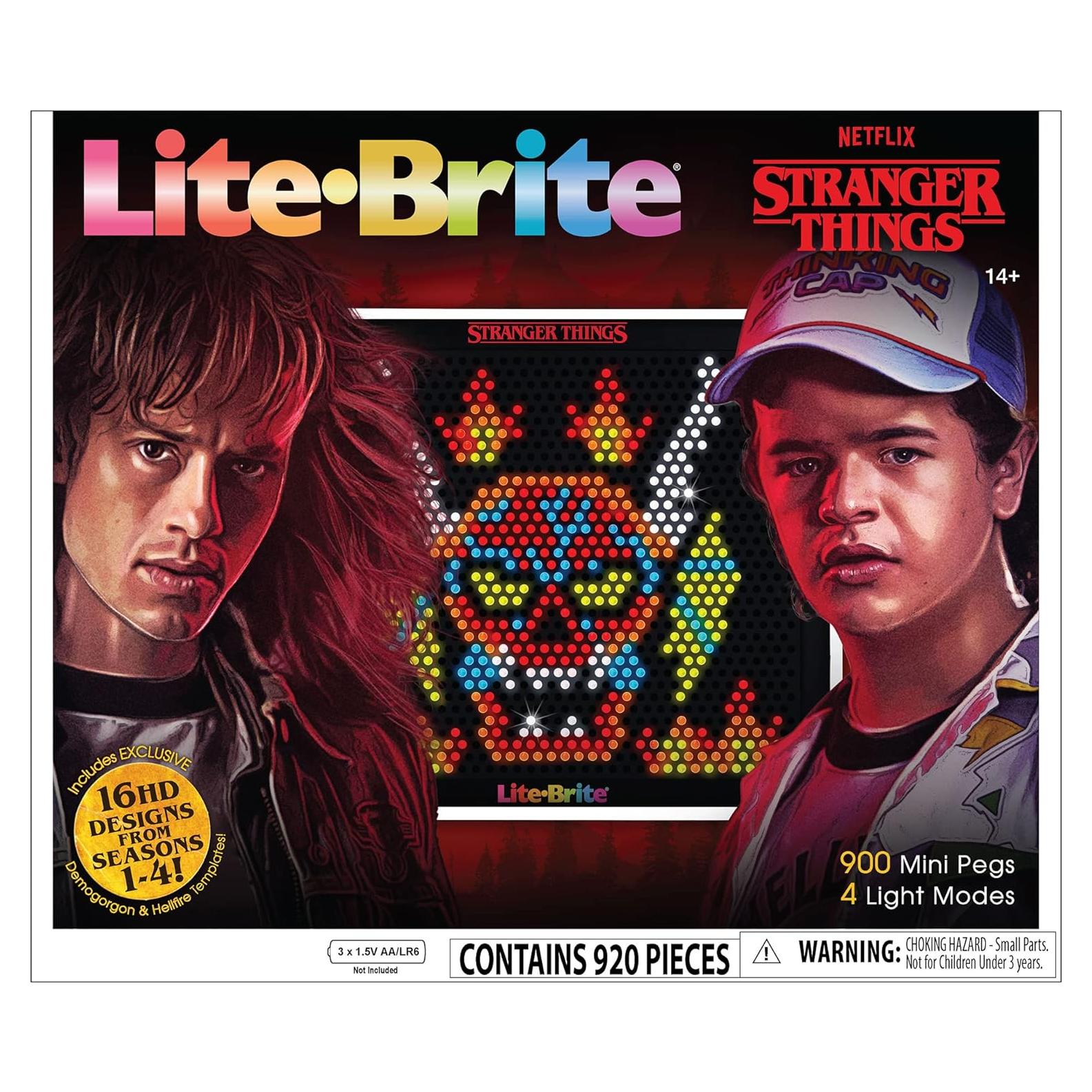 Lite-Brite Basic Fun Cazadores de Demogorgon HD 900 Clavijas