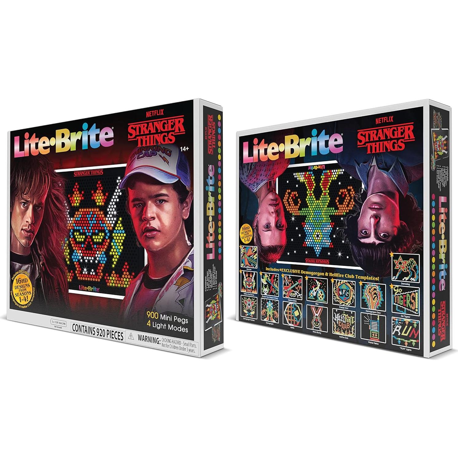 Lite-Brite Basic Fun Cazadores de Demogorgon HD 900 Clavijas