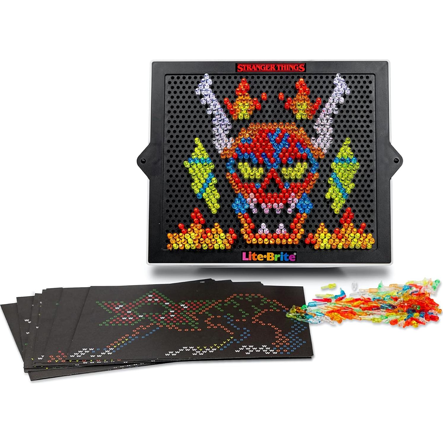 Lite-Brite Basic Fun Cazadores de Demogorgon HD 900 Clavijas