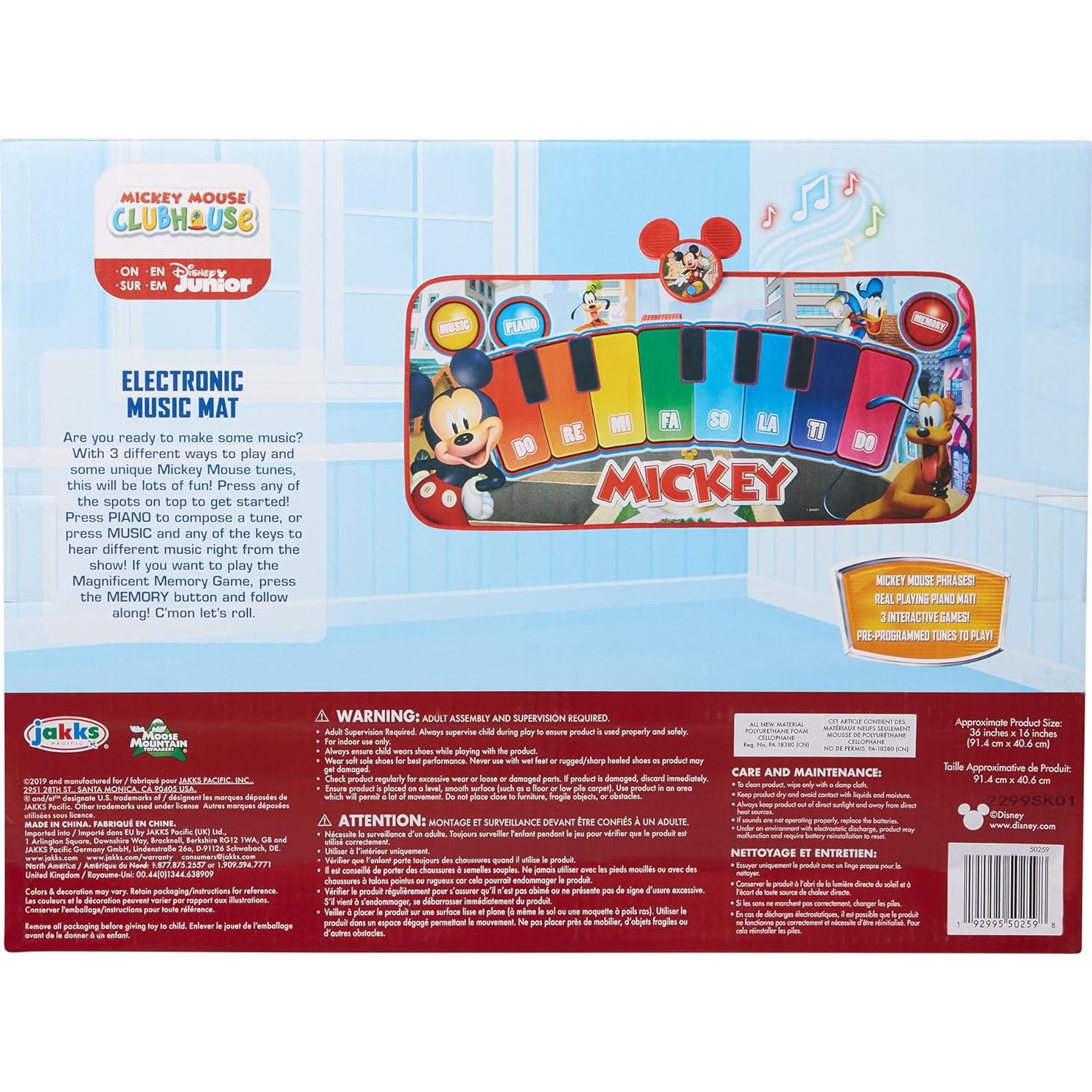 Alfombra Musical Interactiva Mickey Mouse Jakks 91x48 cm