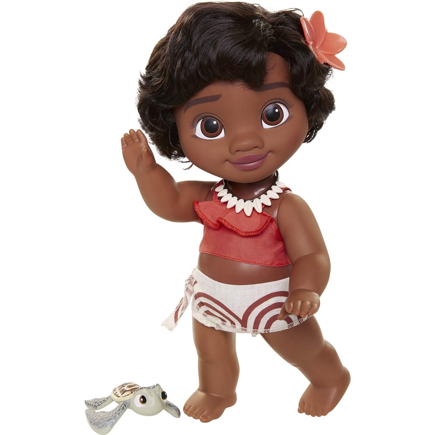 Muñeca Joven Moana Disney 33 cm con Tortuga y Accesorios