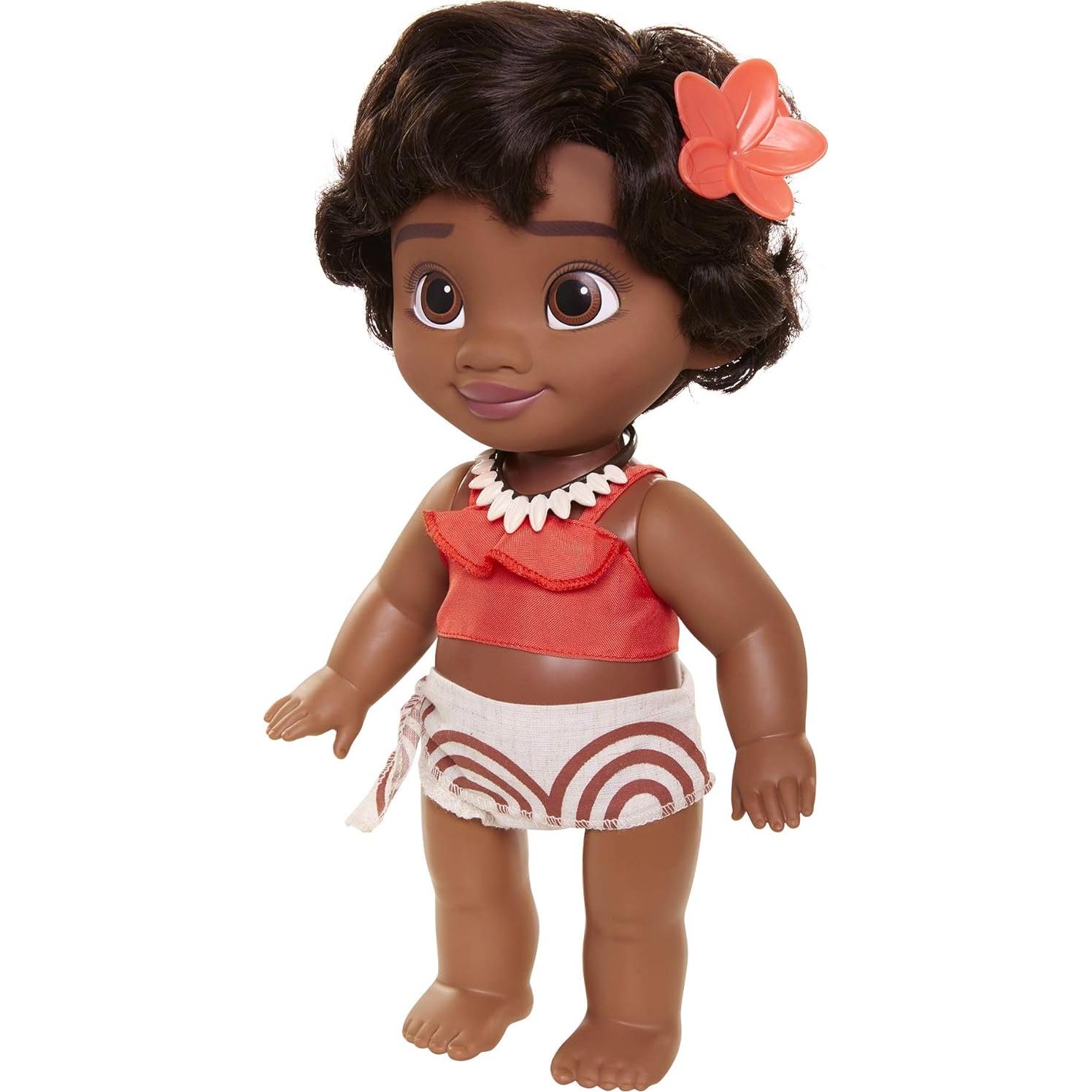 Muñeca Joven Moana Disney 33 cm con Tortuga y Accesorios