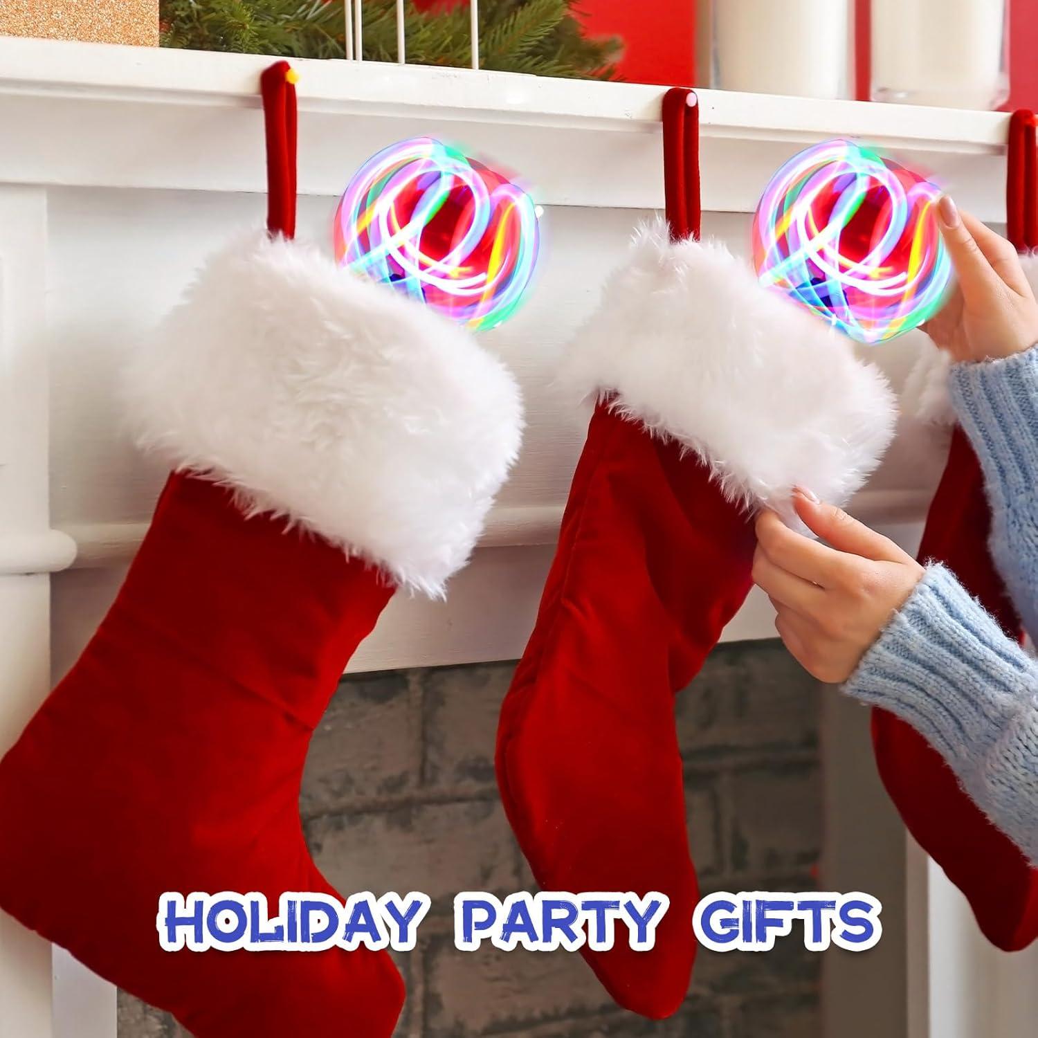 Varitas de Luz Giratorias Hungdao - 2 Piezas, 19.5 cm