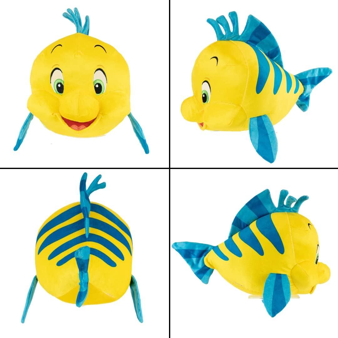 Almohada de Peluche Flounder La Sirenita Franco 28x39 cm