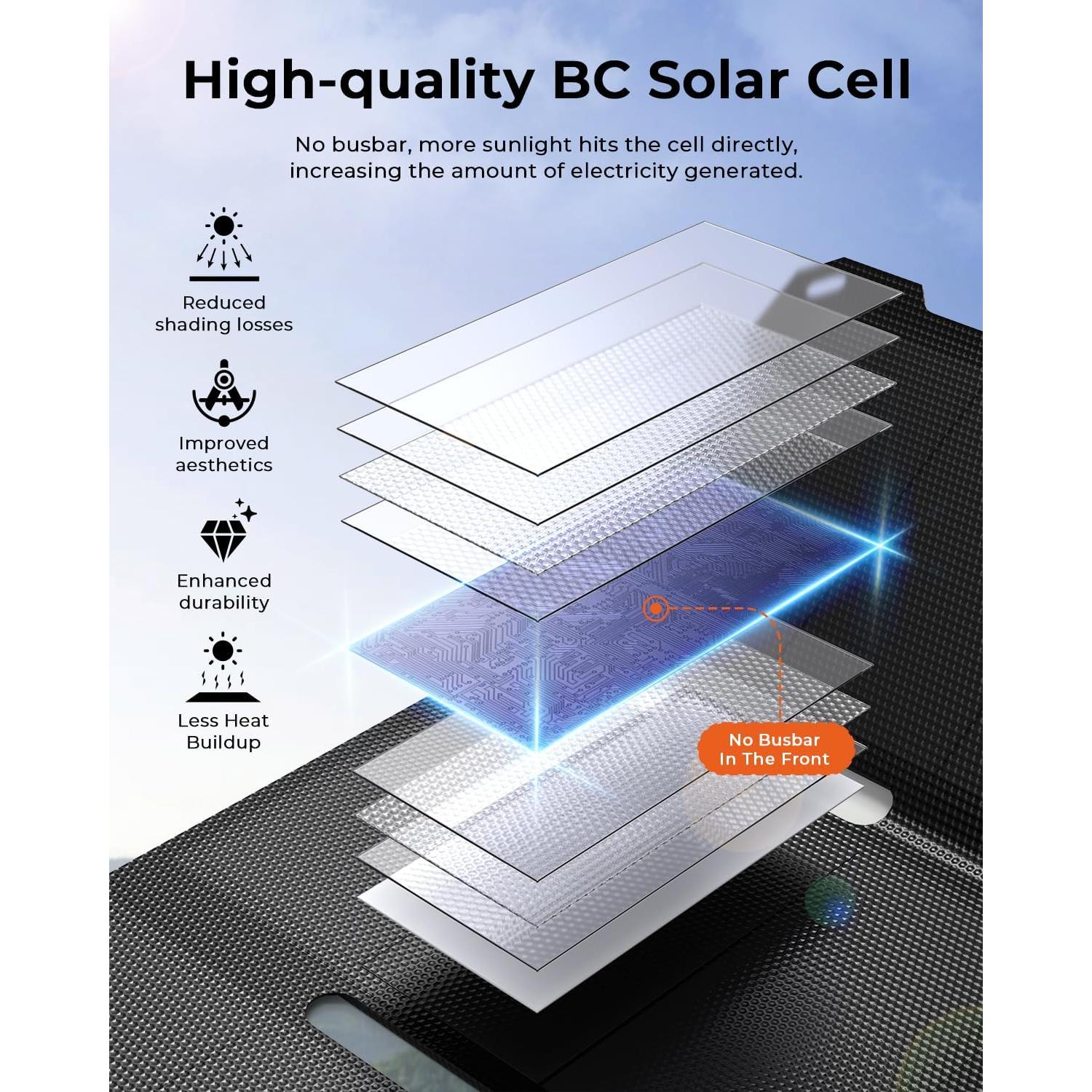 Cargador Solar Portátil BigBlue 25W Plegable IP68 USB-A y C