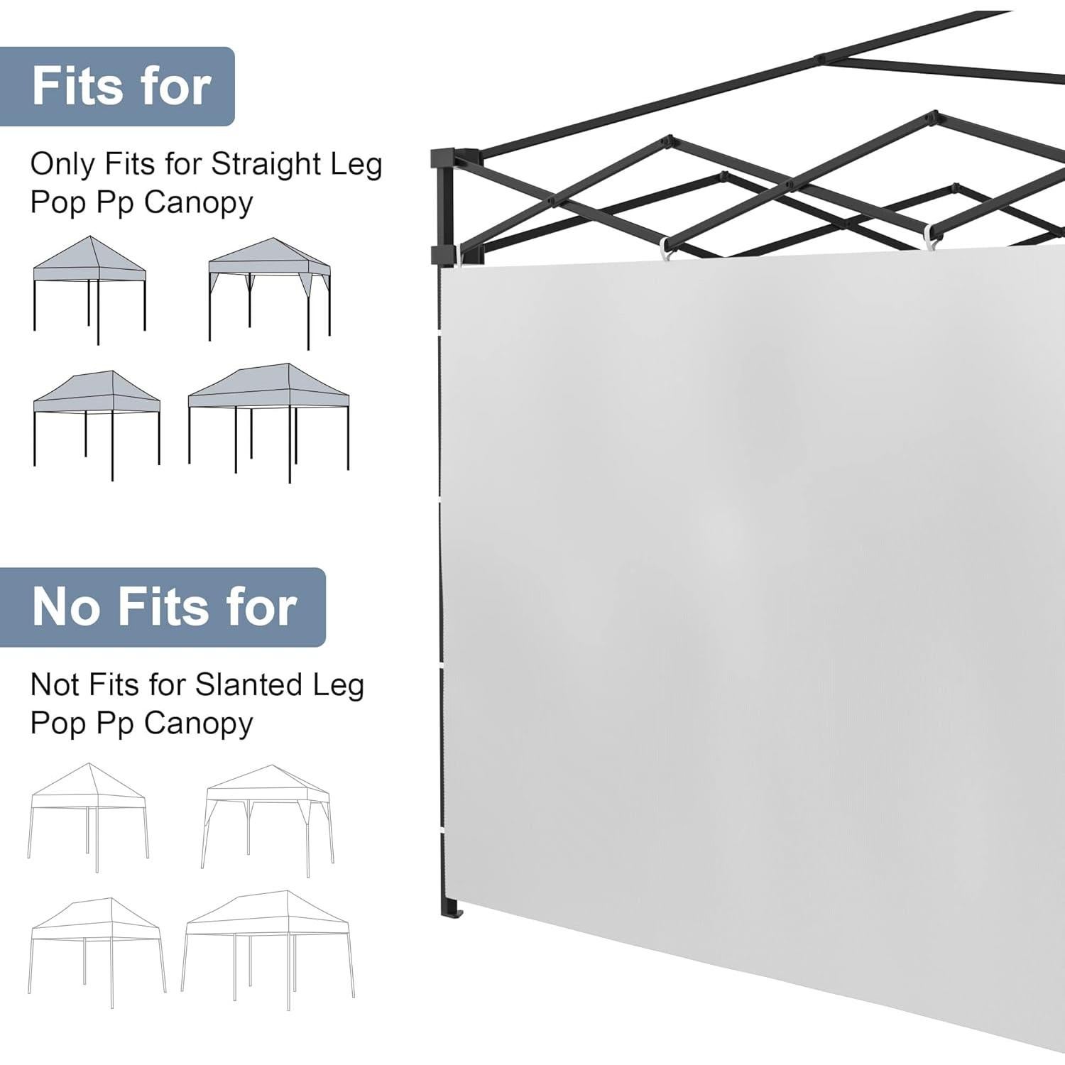 Paredes Laterales Carpa Pop Up Morngardo 3 Piezas 3.05x3.05m