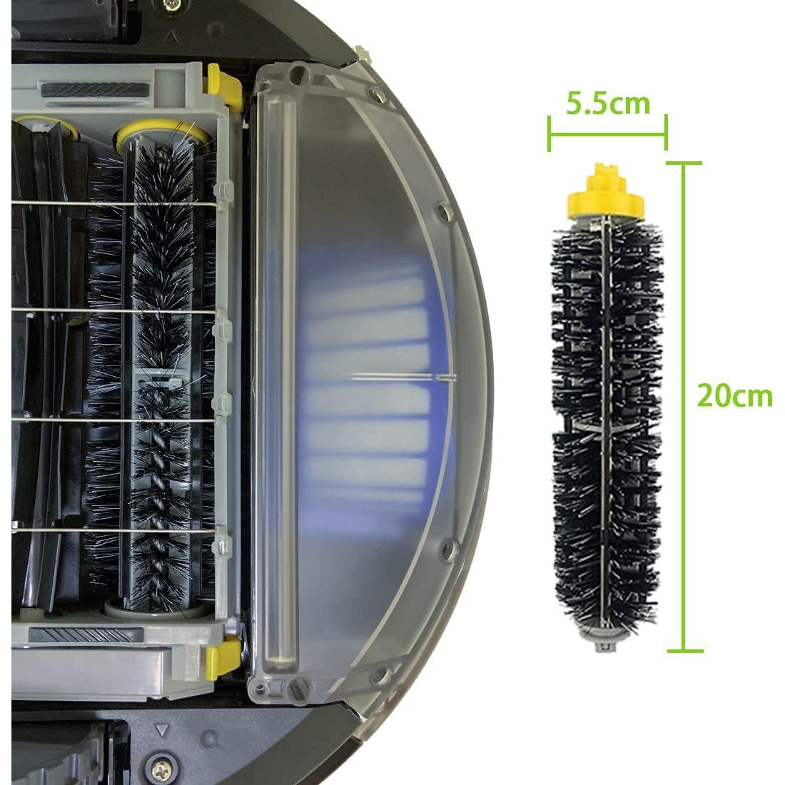 Rumba Replacement Parts for iRobot Roomba 610 620 650 675 677 692 671 694 691 Series Vacuum Cleaner Accessories Kit-Include 3 Side Brush,3 Filter,1 Front Caster Wheel,Bristle Brush and 3 Cleaning Tool