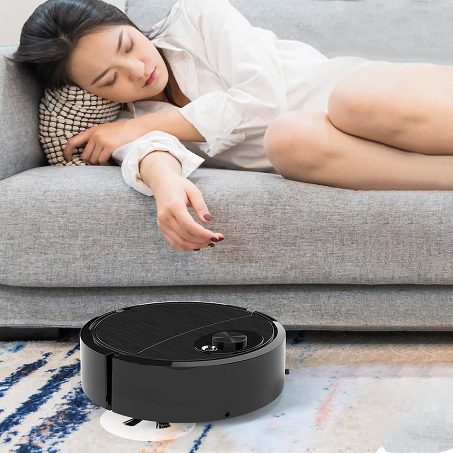 Robot Aspirador Sarkoyar Recargable 3 en 1 Negro 315g