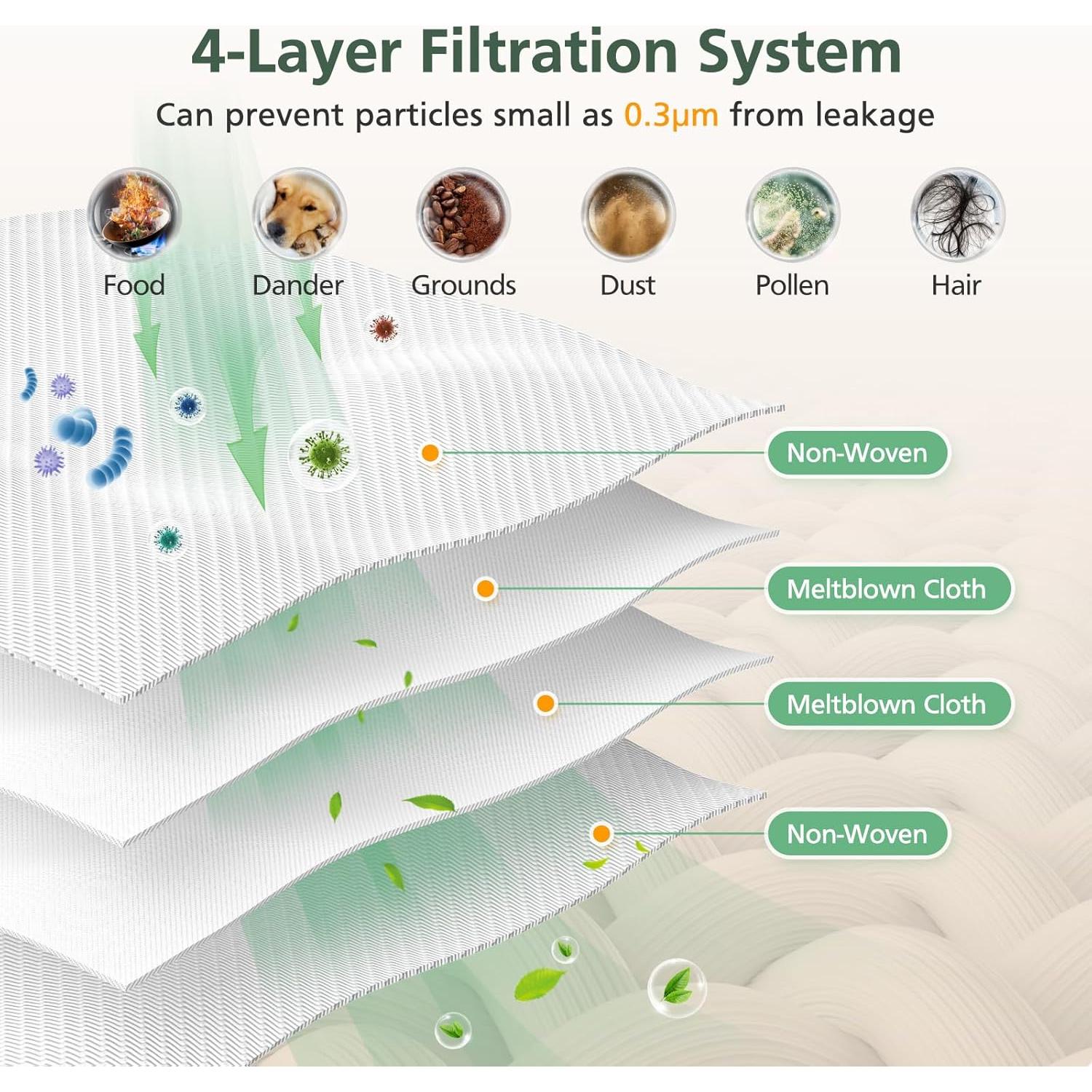 16 Bolsas de Polvo Q5 para Roborock - 3.6L, Alta Eficiencia