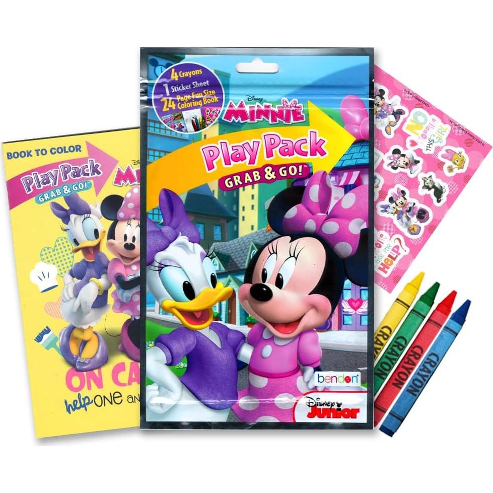 Paquete de Libros para Colorear Disney Minnie Mouse - Bendon