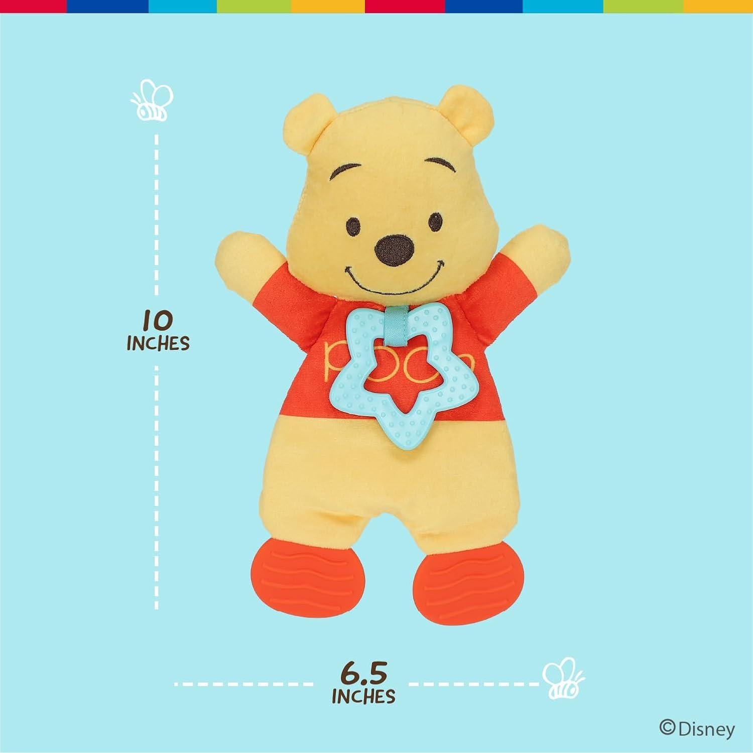 Manta Sensorial Winnie the Pooh con Mordedor y Crinkle para Bebés