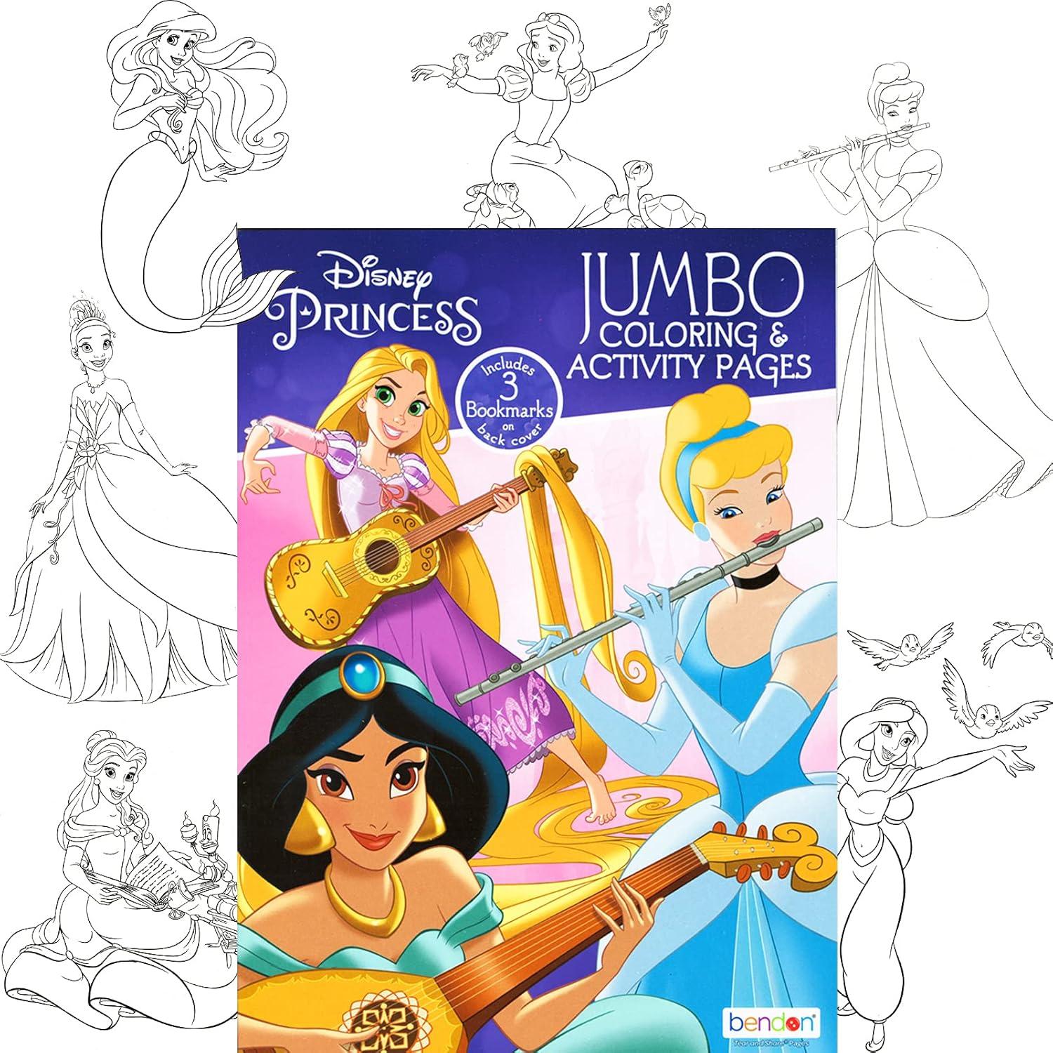 Conjunto de Libros para Colorear Disney - 4 Libros + Pegatinas