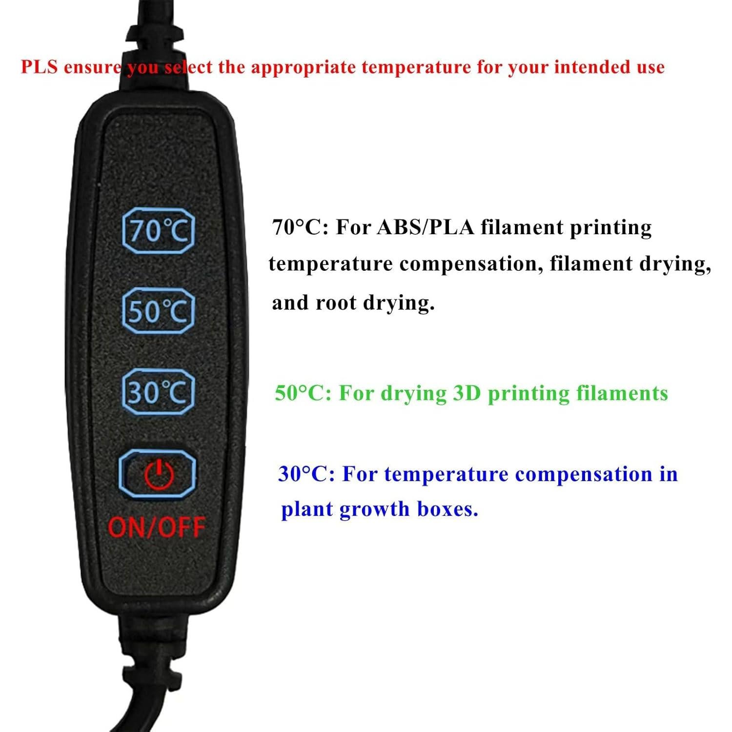 Alfombrilla Térmica Hocenway 20x32cm 70°C Control Temperatura