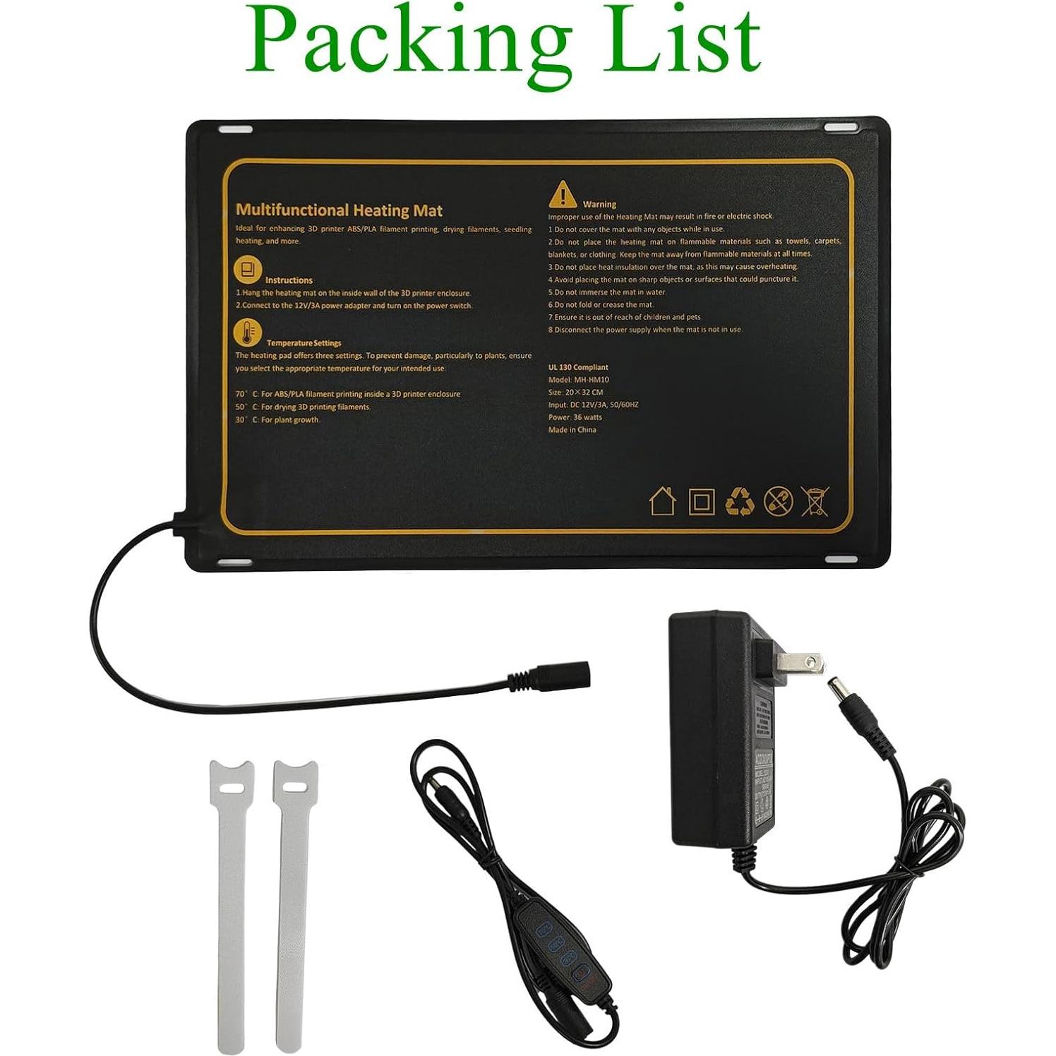 Alfombrilla Térmica Hocenway 20x32cm 70°C Control Temperatura