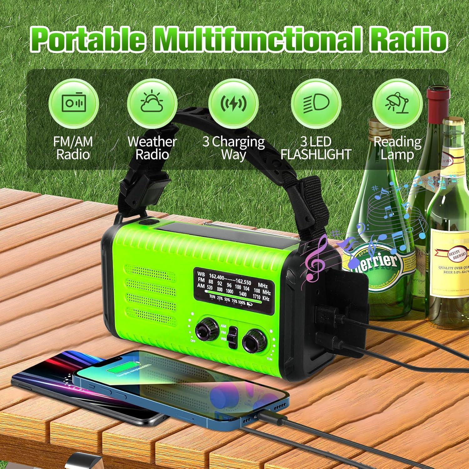 Radio Meteorológica Portátil Condor 1 20000mAh Carga Solar