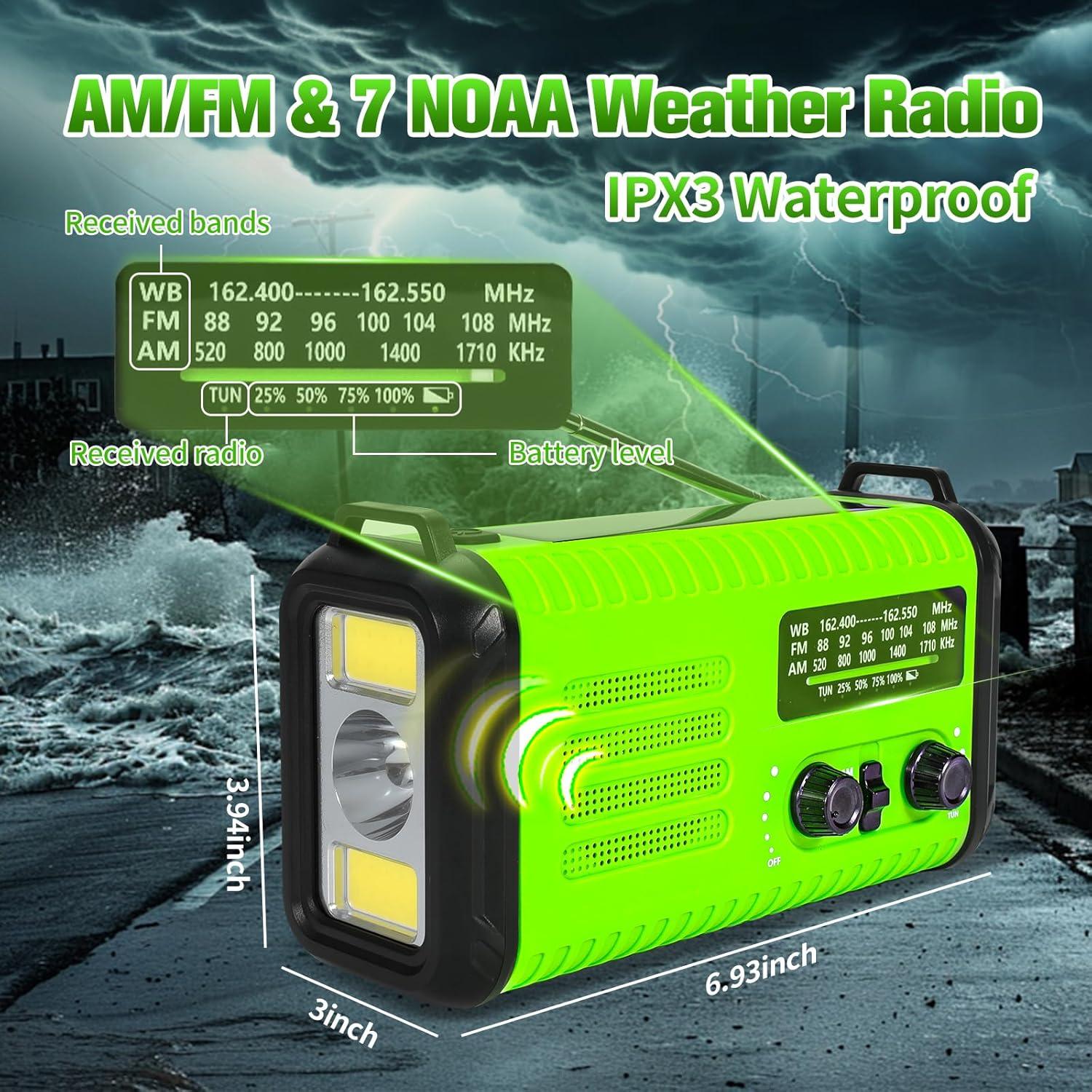 Radio Meteorológica Portátil Condor 1 20000mAh Carga Solar