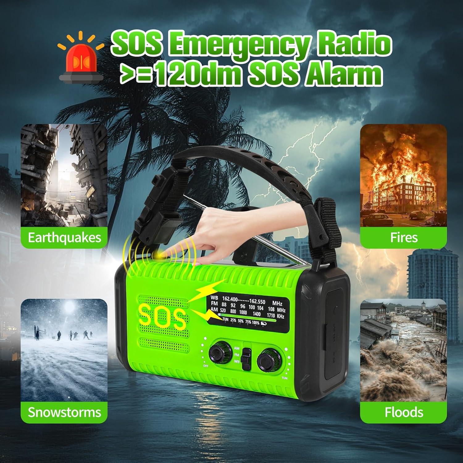 Radio Meteorológica Portátil Condor 1 20000mAh Carga Solar