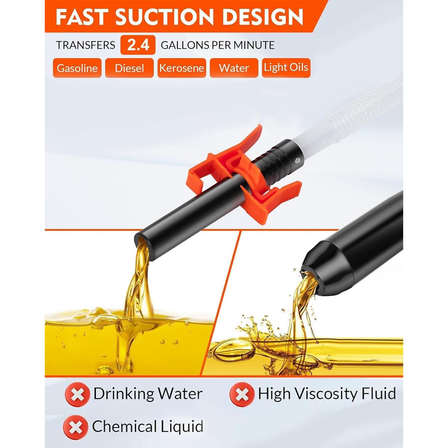 Bomba de Transferencia Eléctrica Portátil BestCosy 66459 2.4 GPM