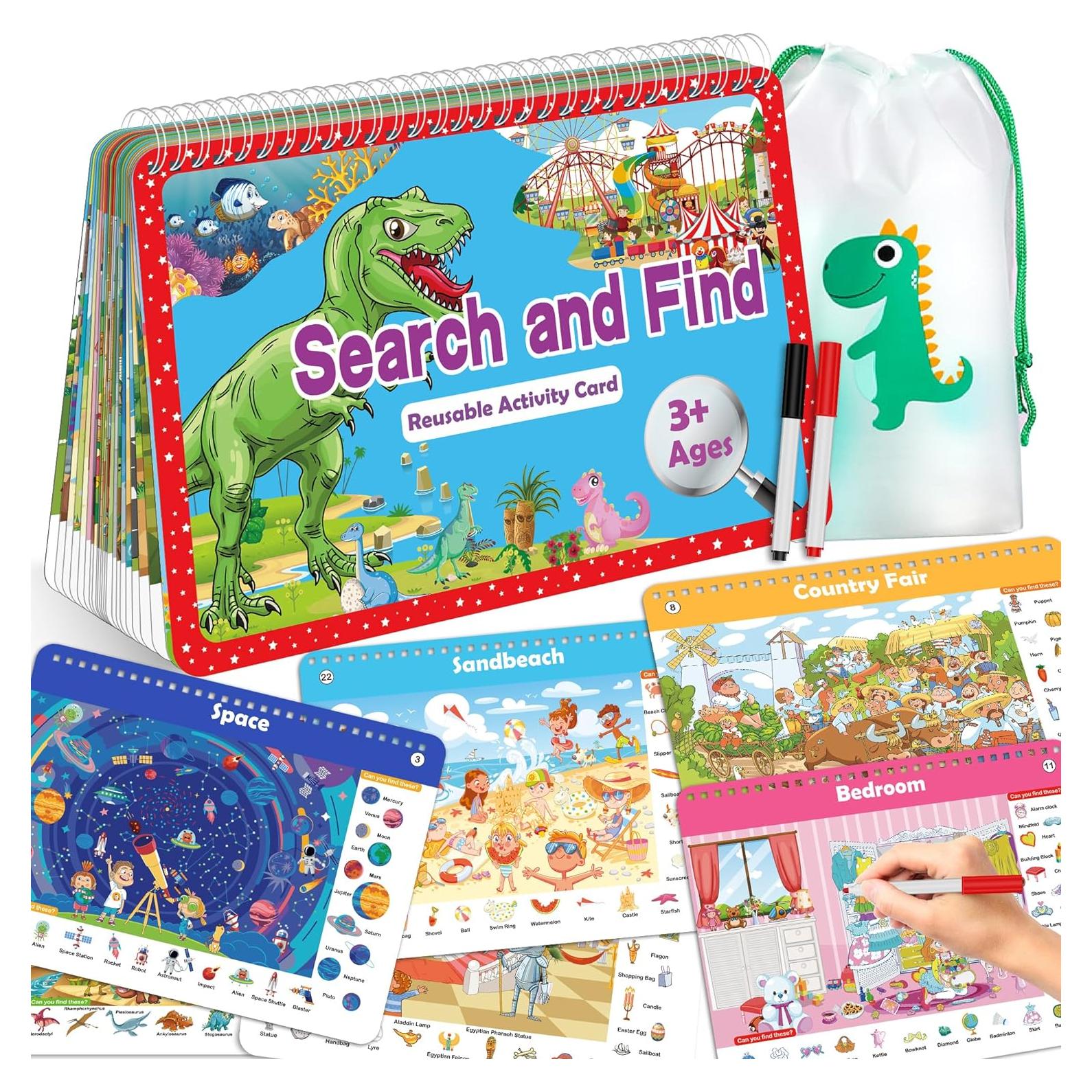 Libro de Actividades Buscar y Encontrar Elfew 24 Temas 3-8 Años