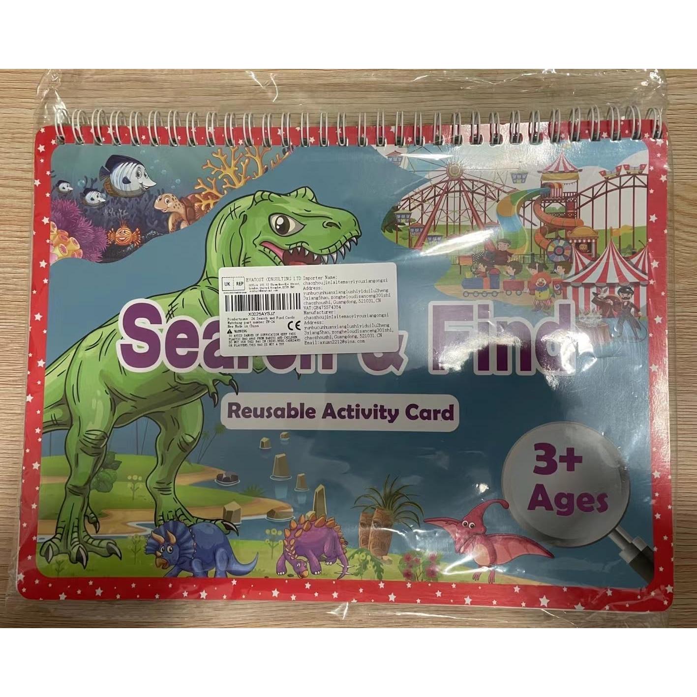 Libro de Actividades Buscar y Encontrar Elfew 24 Temas 3-8 Años