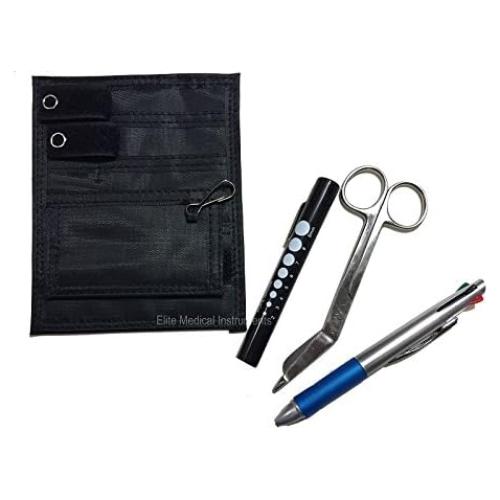 Kit Organizador de Bolsillo Negro Elite Medical 4 Piezas