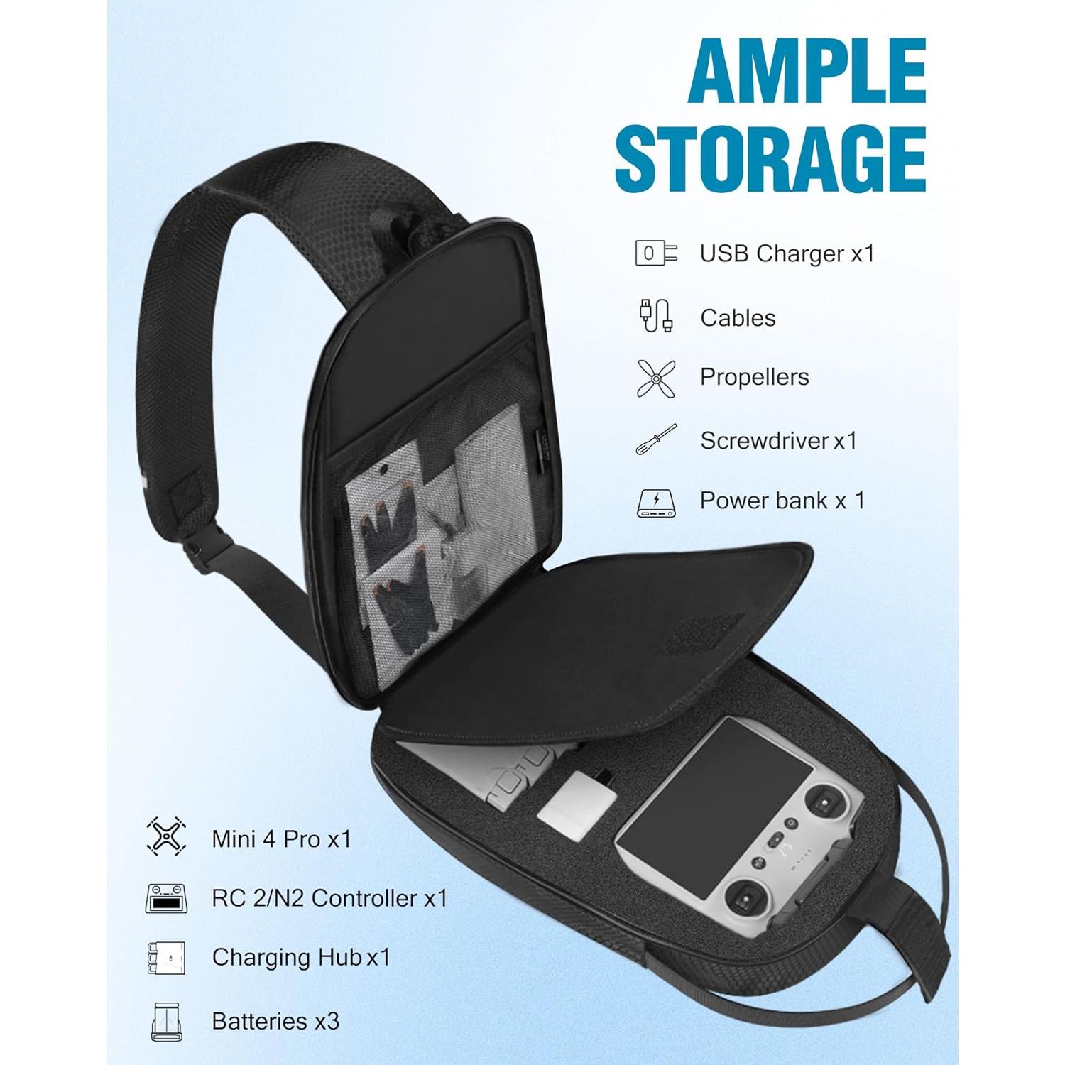 Funda Mochila PEKREWS Mini 4 Pro Impermeable 34x24cm