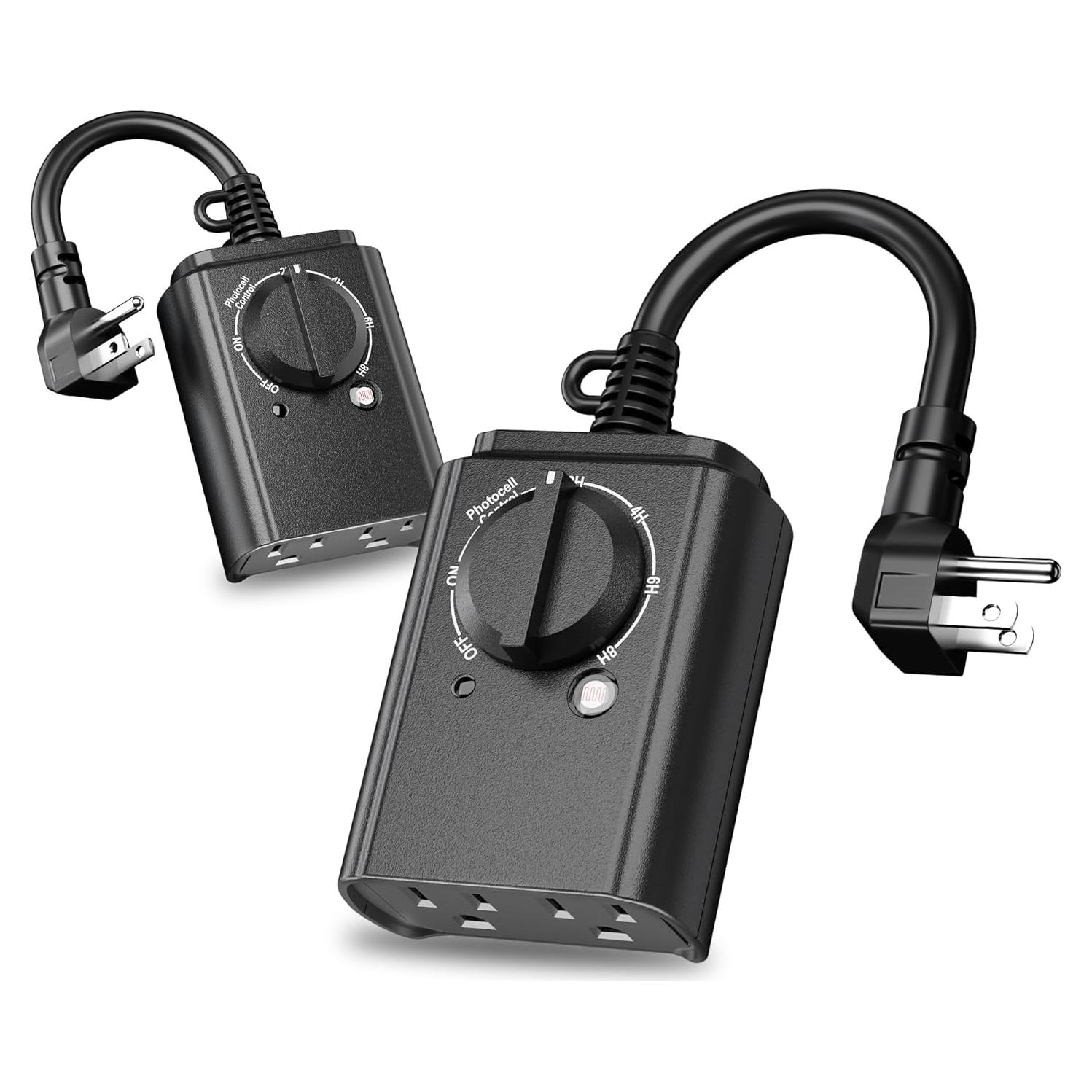 Temporizador de Luz Exterior BN-LINK Fotocélula 2 Paquete 15A