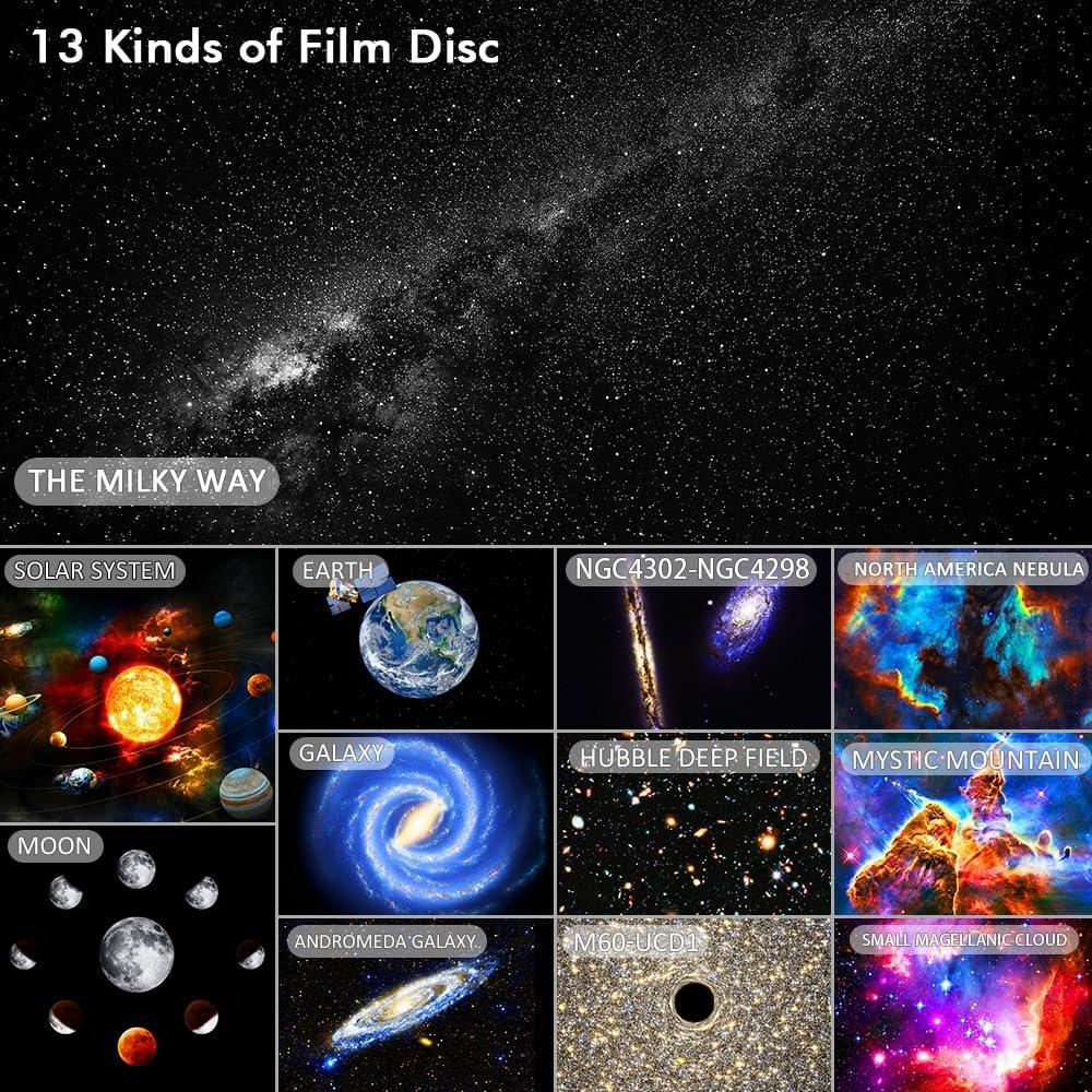 Proyector Planetario HD Galaxy Bolong BL-DQY02 13 Discos