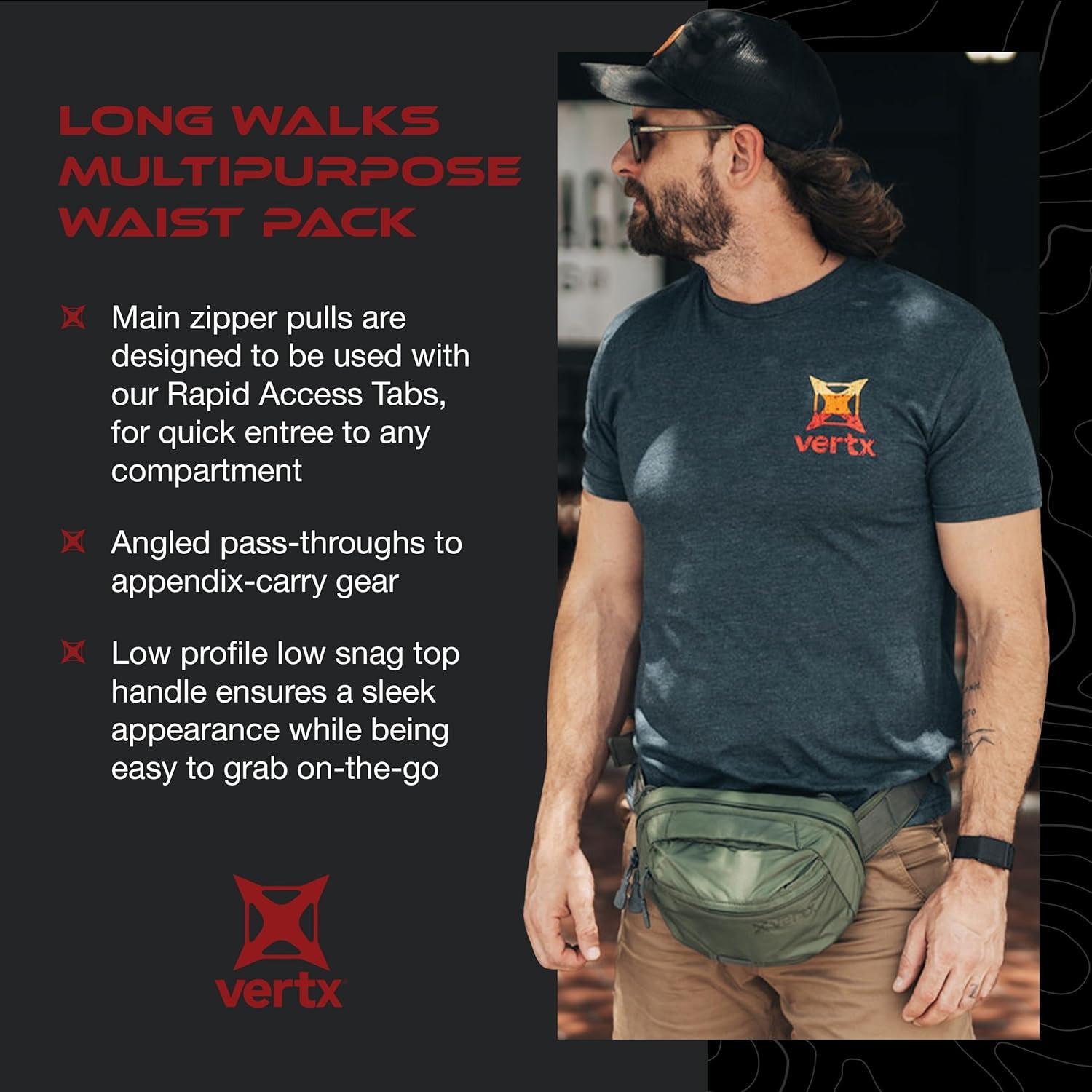 Mochila Táctica de Cintura Vertx Long Walks 2L Verde Canopy