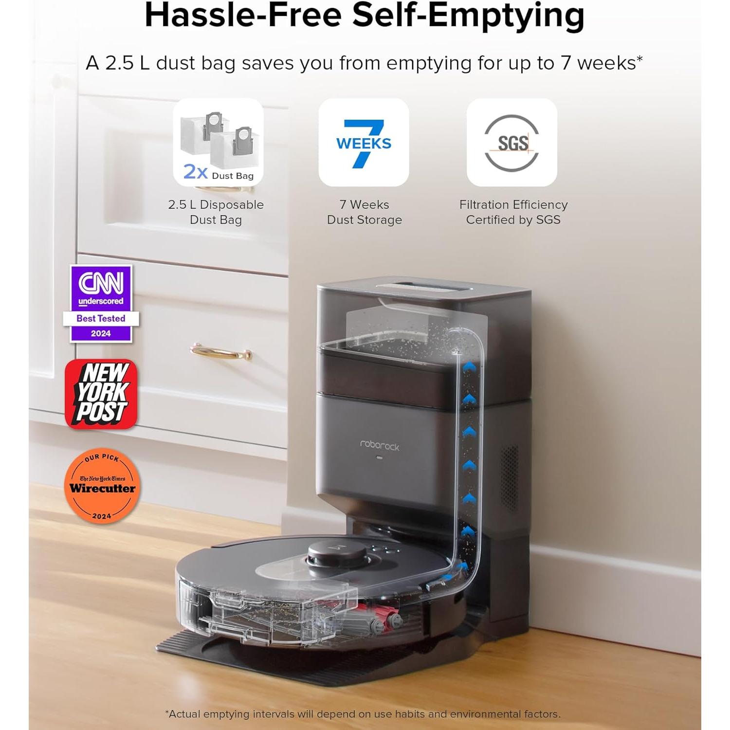 Aspiradora Robot Roborock Q5 Max+ 5500 Pa Autovaciado