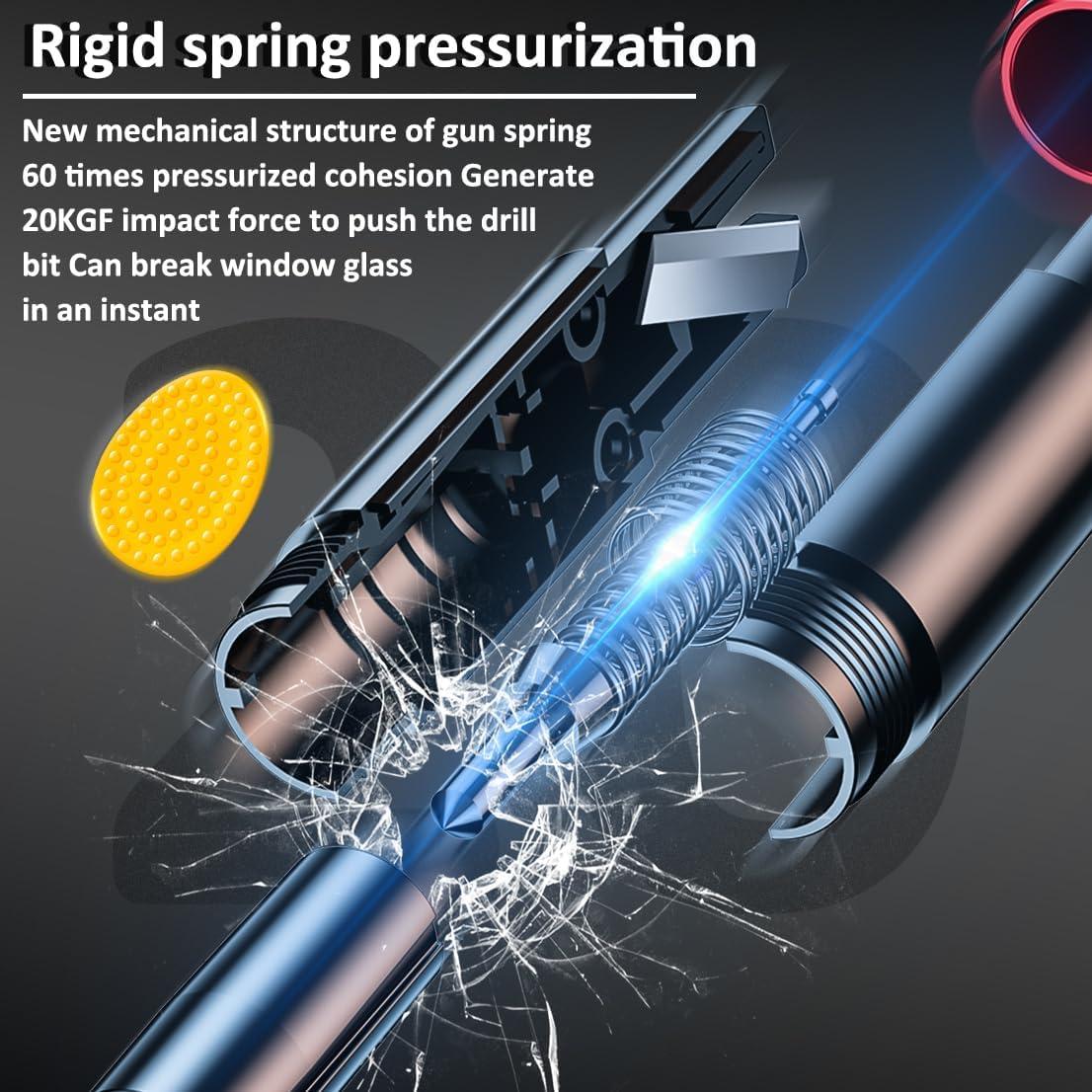 Martillo de Seguridad Smosun 2 en 1 Cortador y Rompedor de Cristales