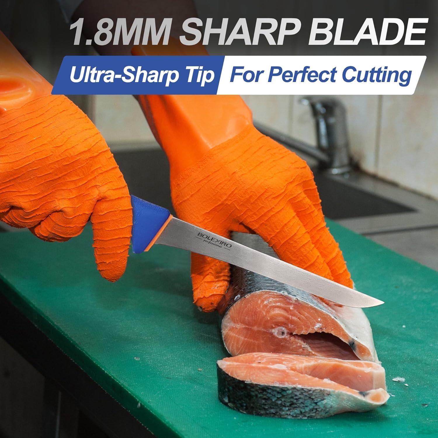 Cuchillo de Filete de Pescado BOLEXINO 17.8 cm Acero Inoxidable