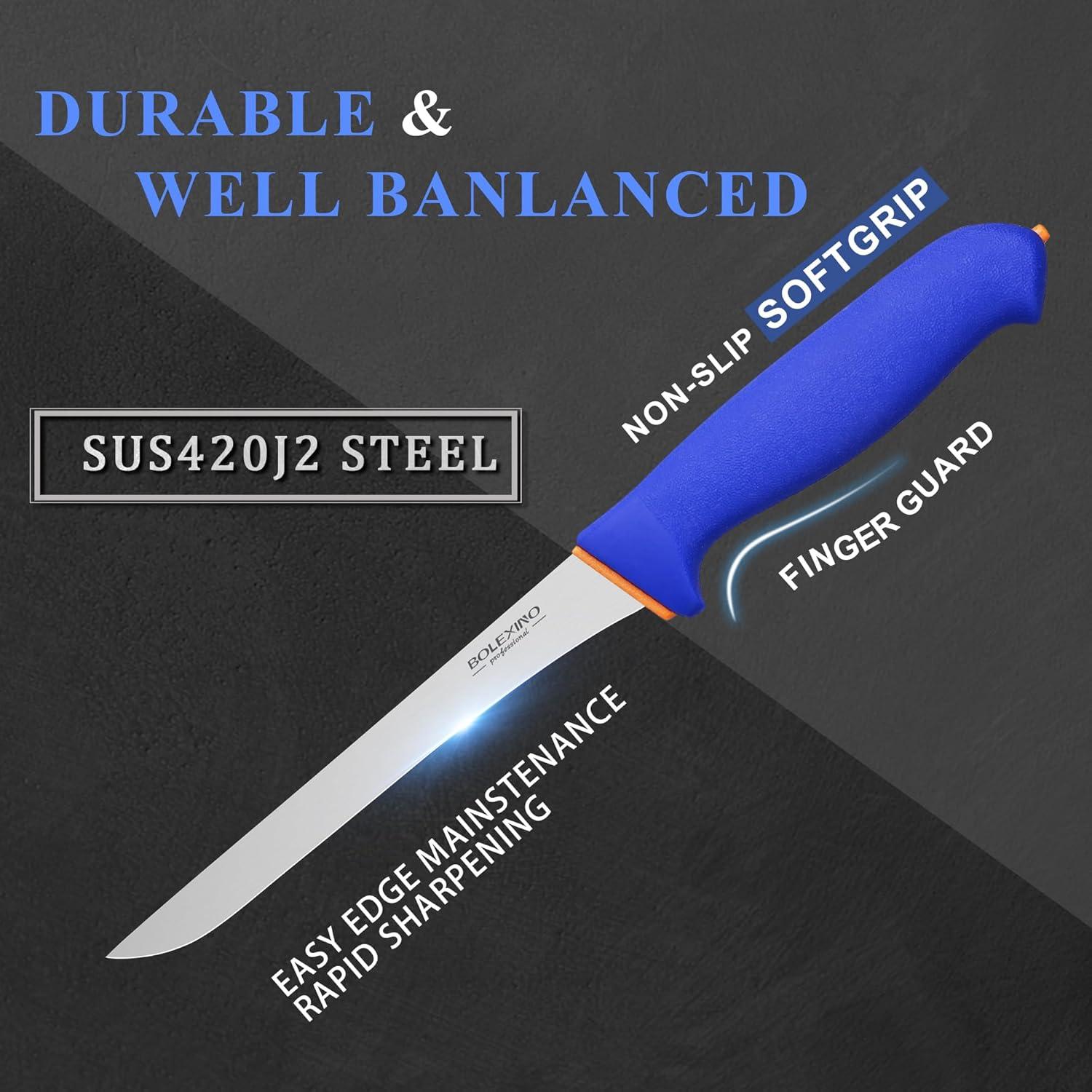 Cuchillo de Filete de Pescado BOLEXINO 17.8 cm Acero Inoxidable