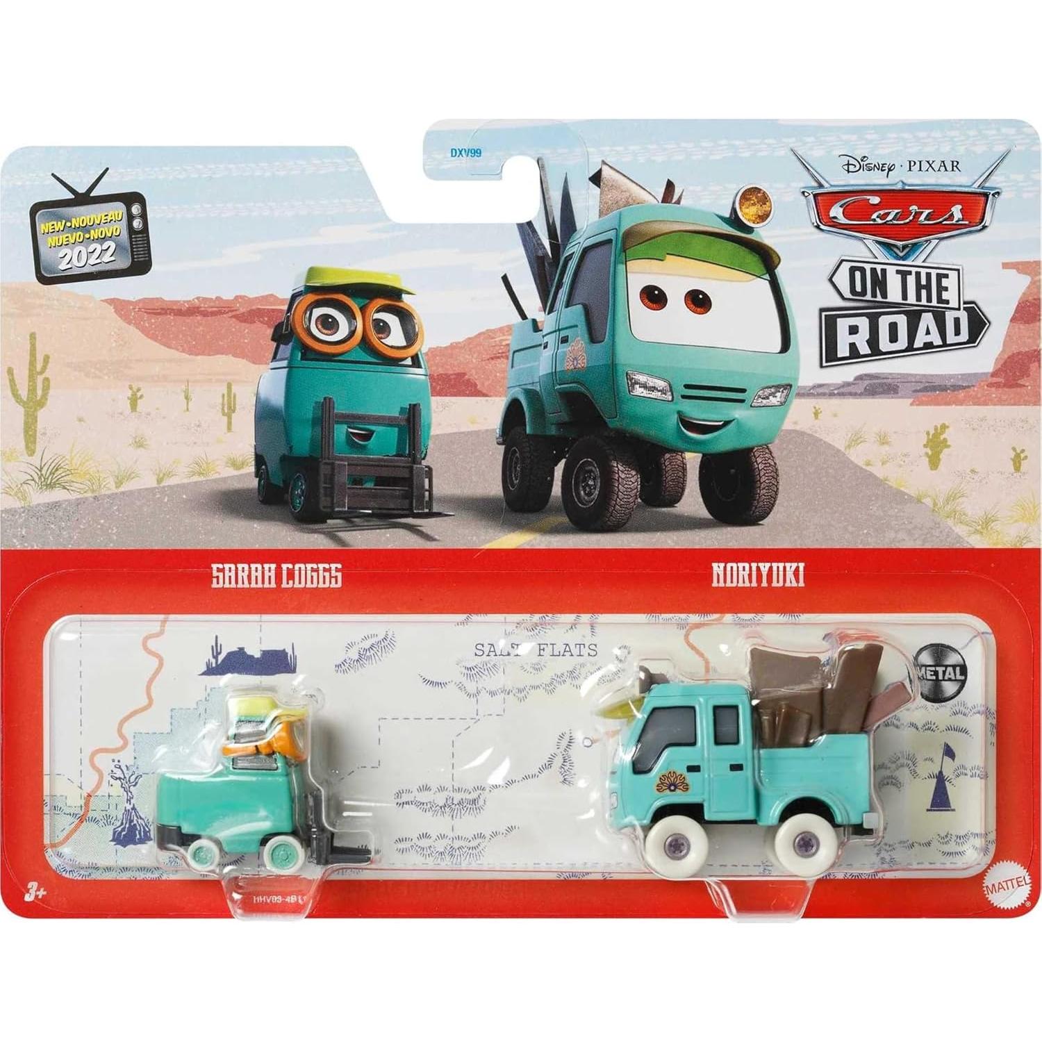 Vehículos de Metal Disney Cars 3 - Paquete de 2 a Escala 1:55