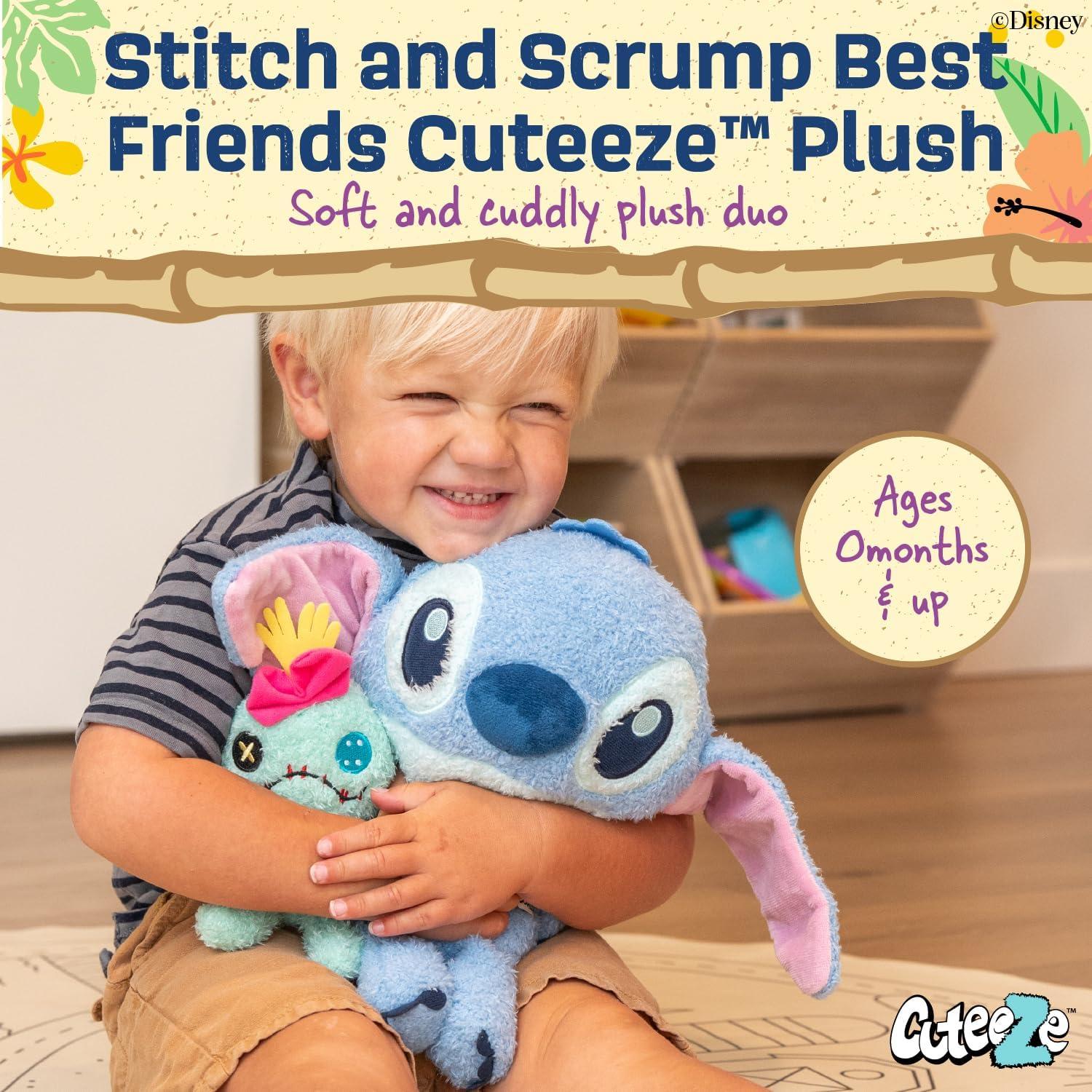 Peluche Disney Baby Stitch y Scrump Kids Preferred 27.9 cm