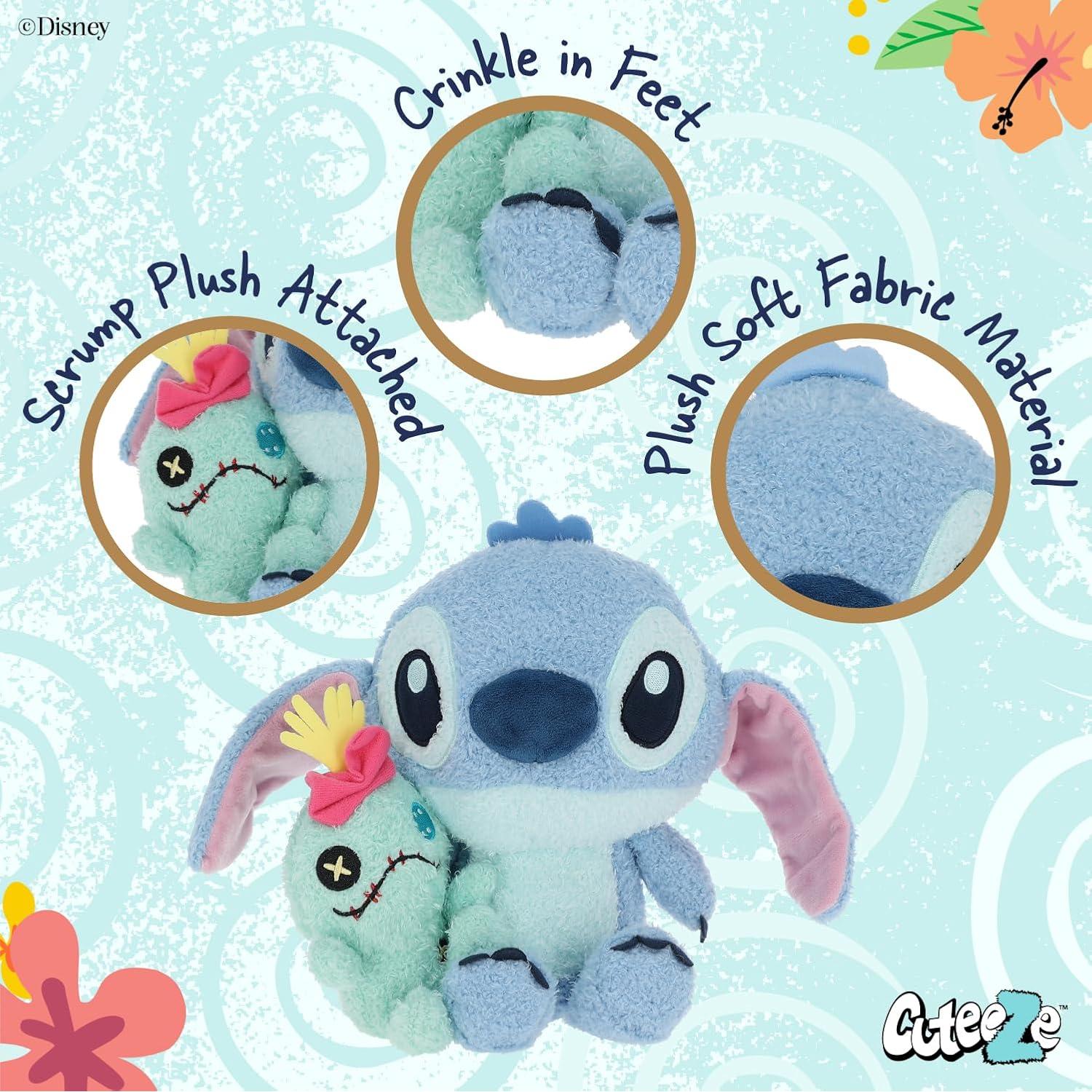 Peluche Disney Baby Stitch y Scrump Kids Preferred 27.9 cm