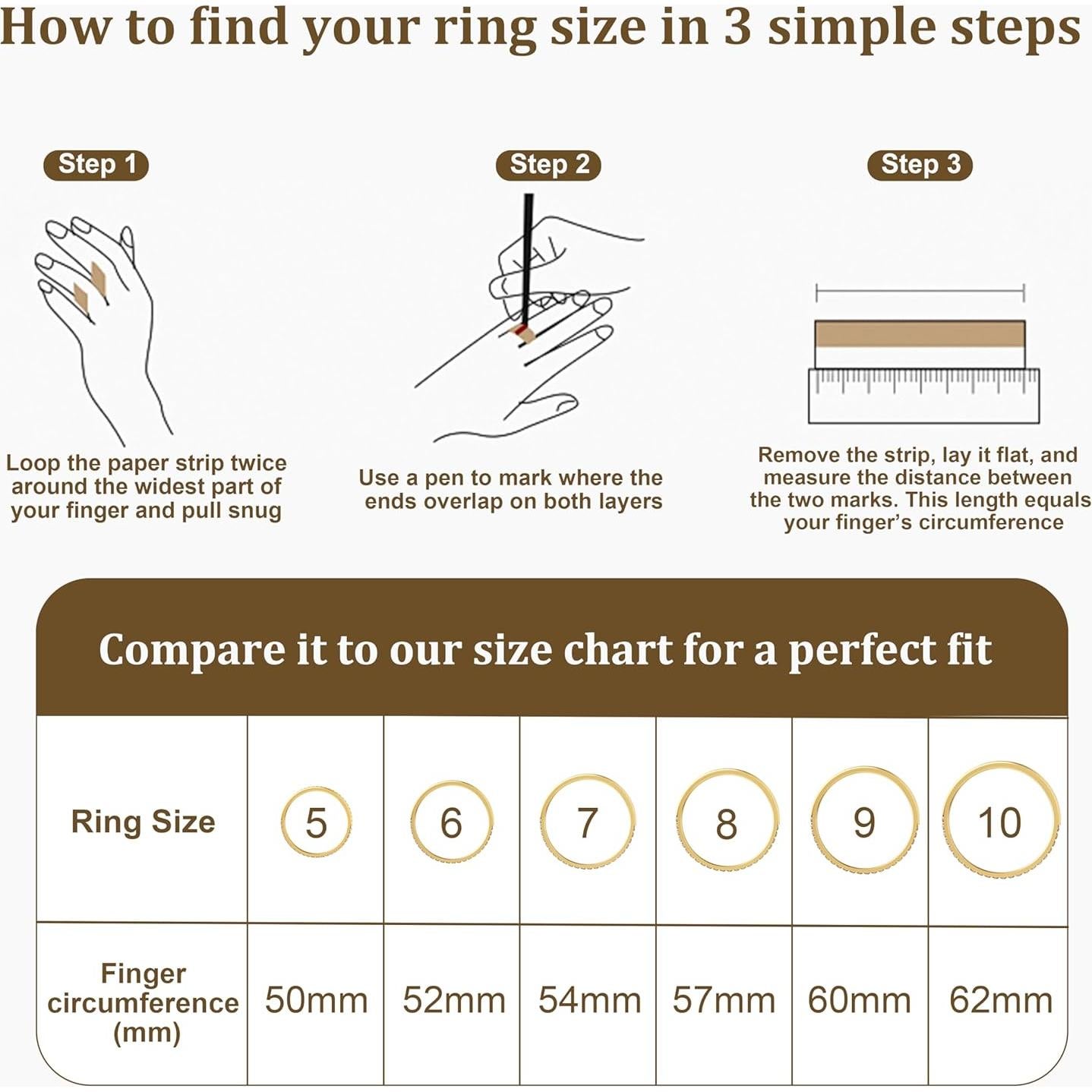 Anillos Apilables Baño de Oro 14K para Oura Ring 4/Gen 3