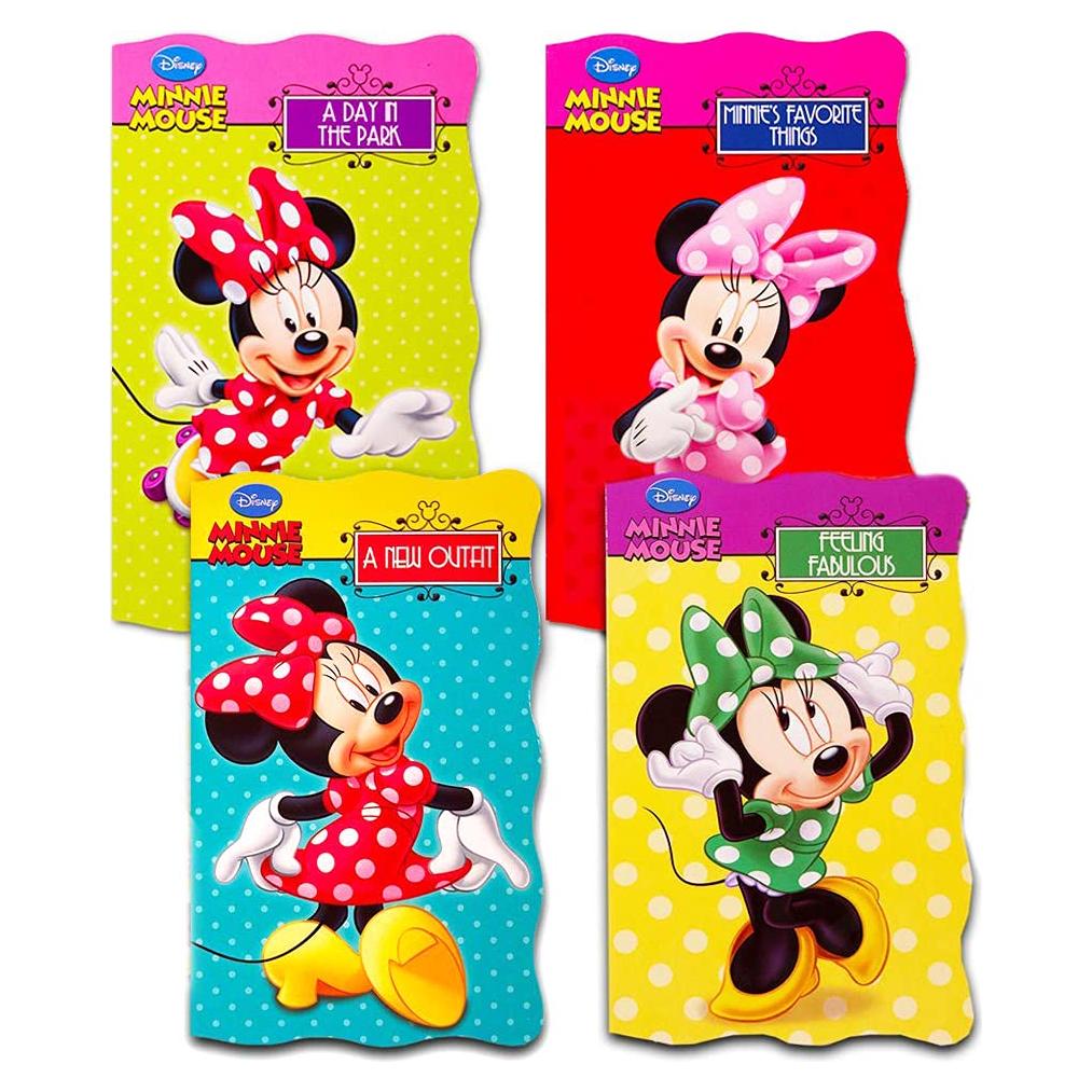 Conjunto de 4 Libros de Cartón Disney Minnie Mouse