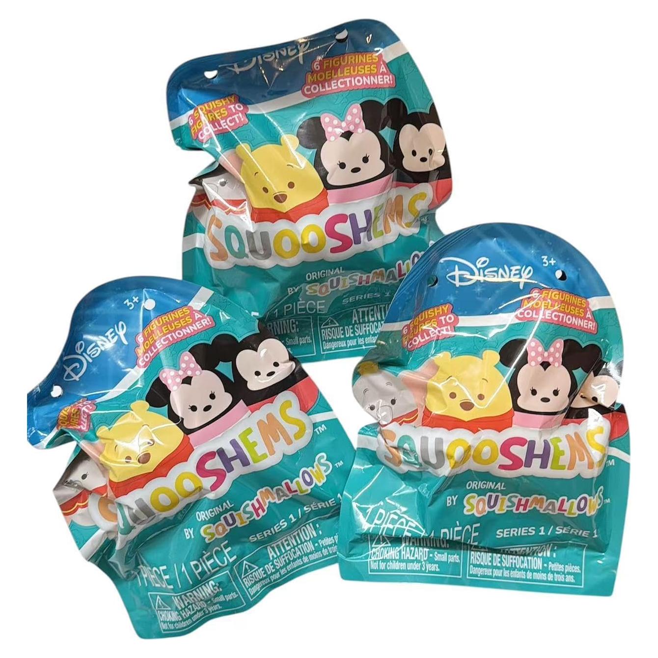 Squishmallows Squooshems Disney 3-Pack Jazwares - Mini Juguetes