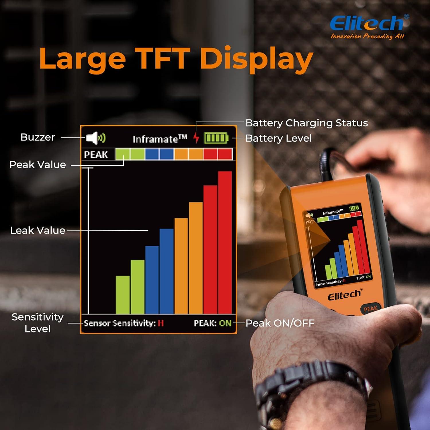 Detector de Fugas de Refrigerante Elitech Inframate C CO2