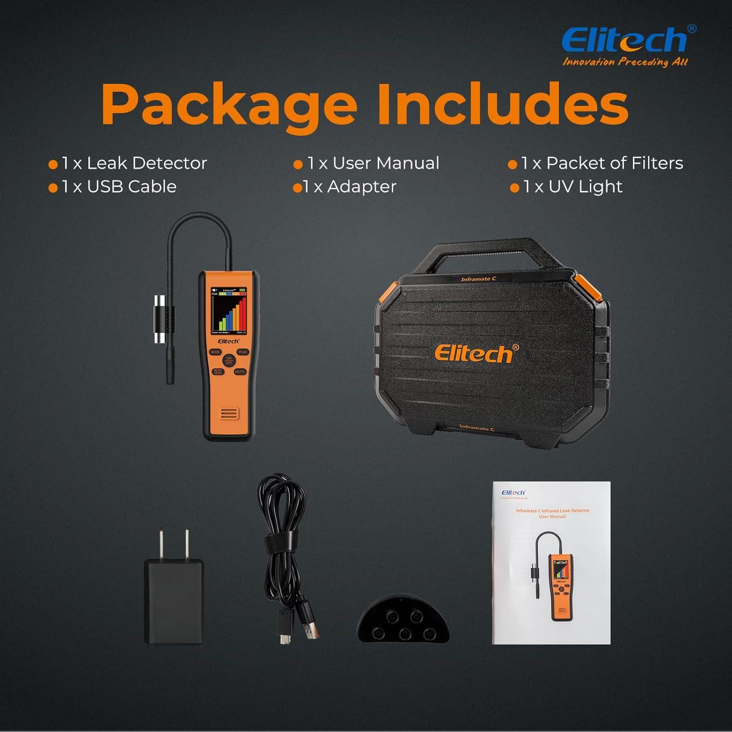 Detector de Fugas de Refrigerante Elitech Inframate C CO2