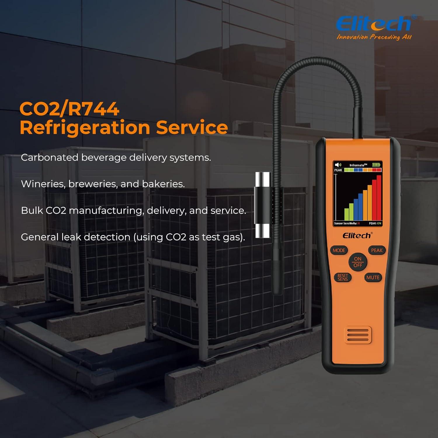 Detector de Fugas de Refrigerante Elitech Inframate C CO2