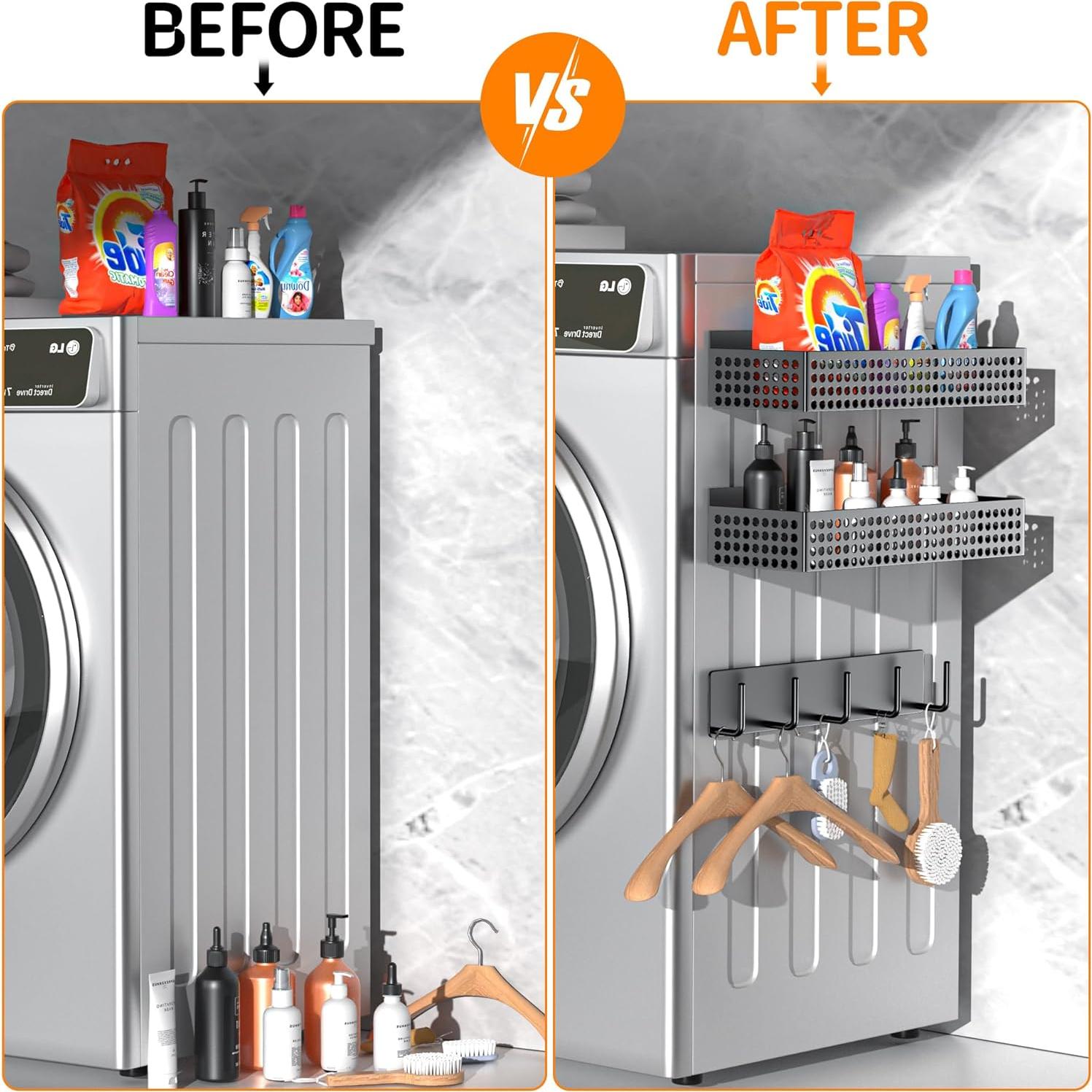 Estante Magnético para Especias Toosci 2 Niveles Organizador