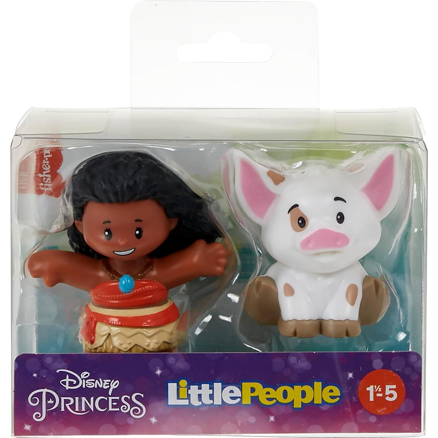 Figuras Moana y Pua Fisher-Price Little People 5,4 cm